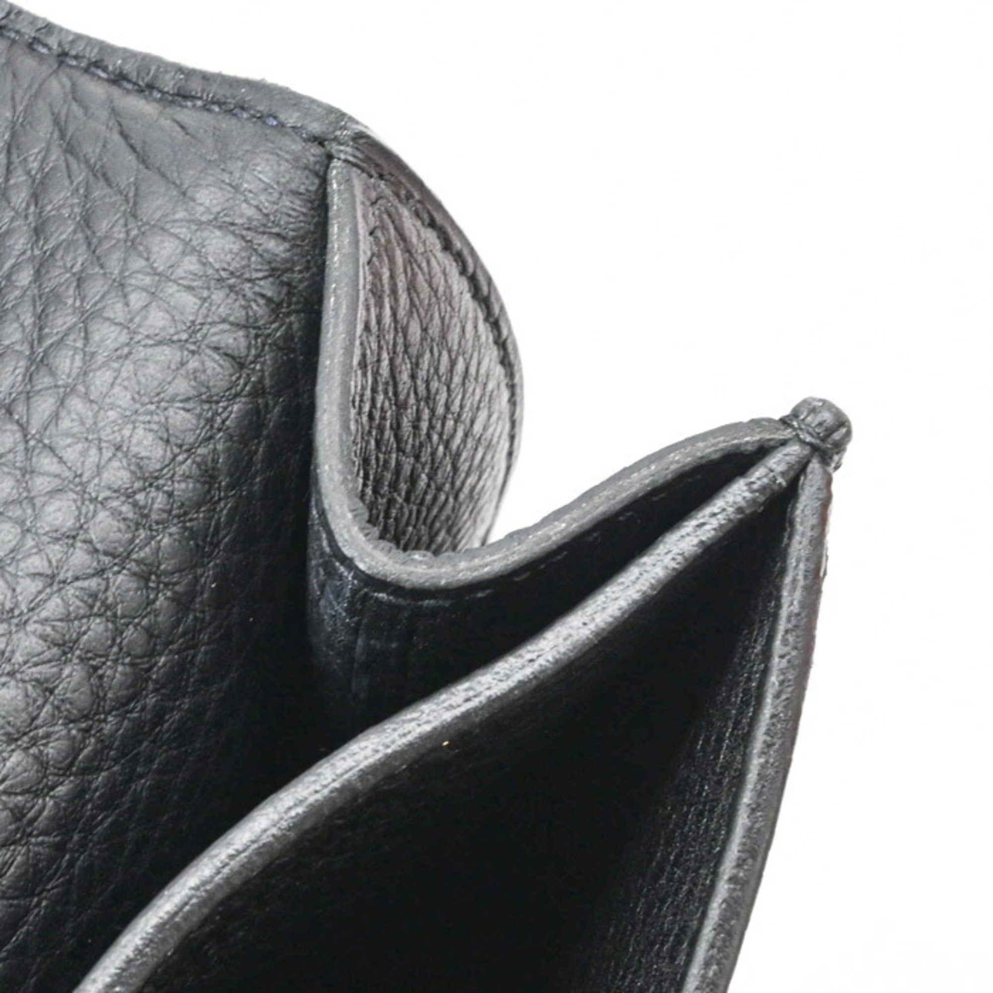 Hermes Black Taurillon Clemence Leather Handbag (Pre-Owned)