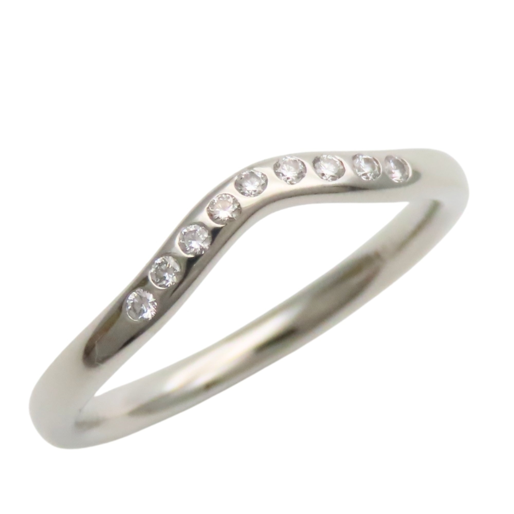 Tiffany Platinum Platinum 950 Band Ring (Pre-Owned)