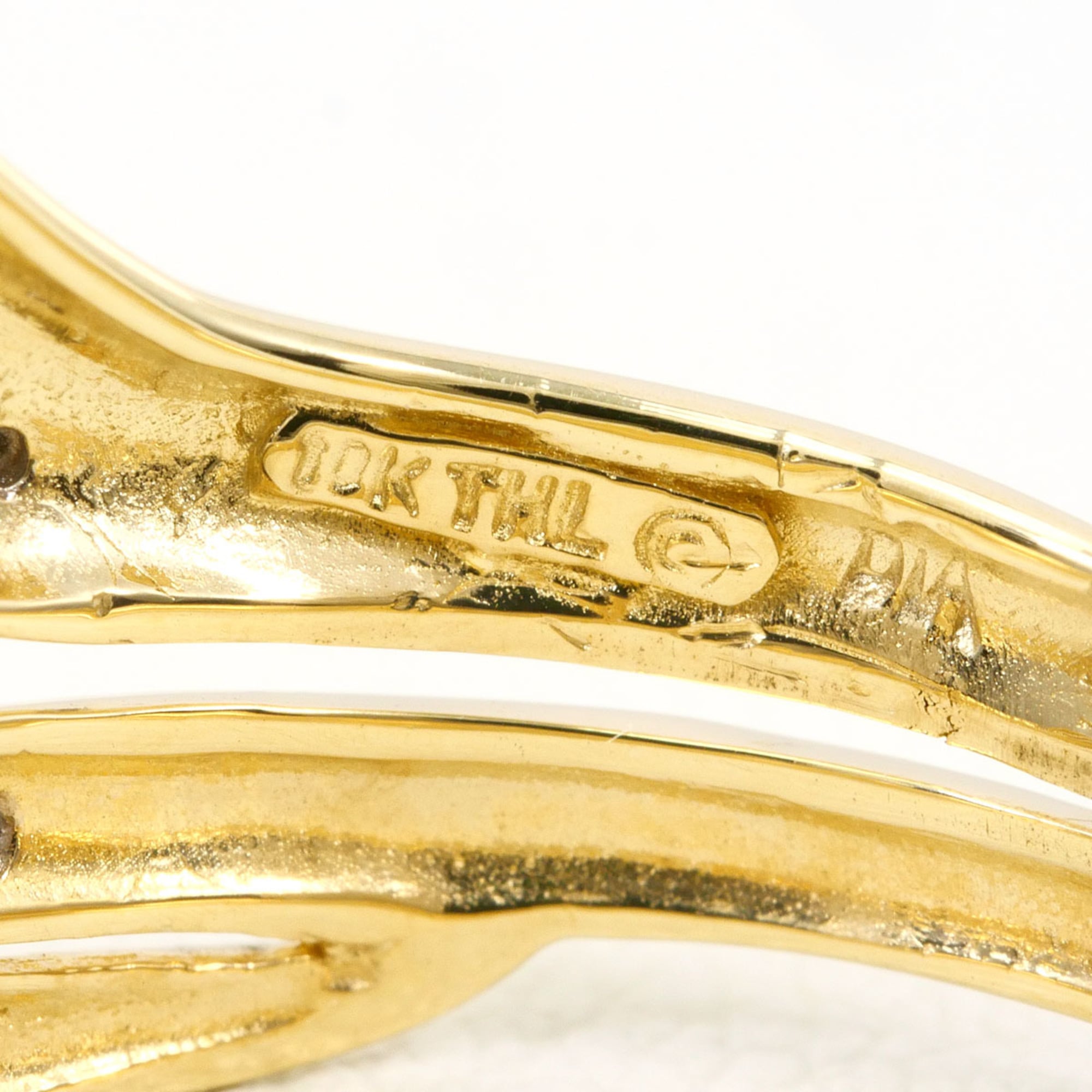 Unbranded White Gold Yellow Gold White Gold (10K) Yellow Gold (10K) Band Ring (Pre-Owned)