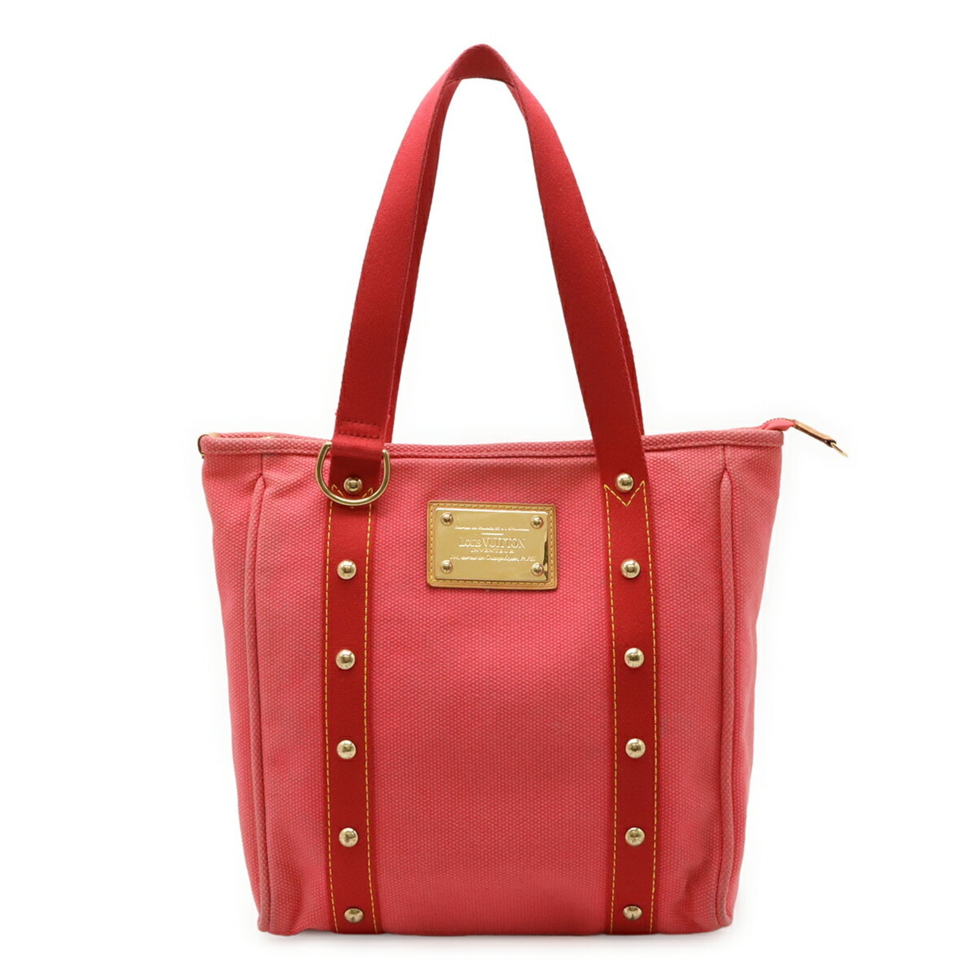 Louis Vuitton Rose Canvas Shoulder Bag Tote Bag (Pre-Owned)