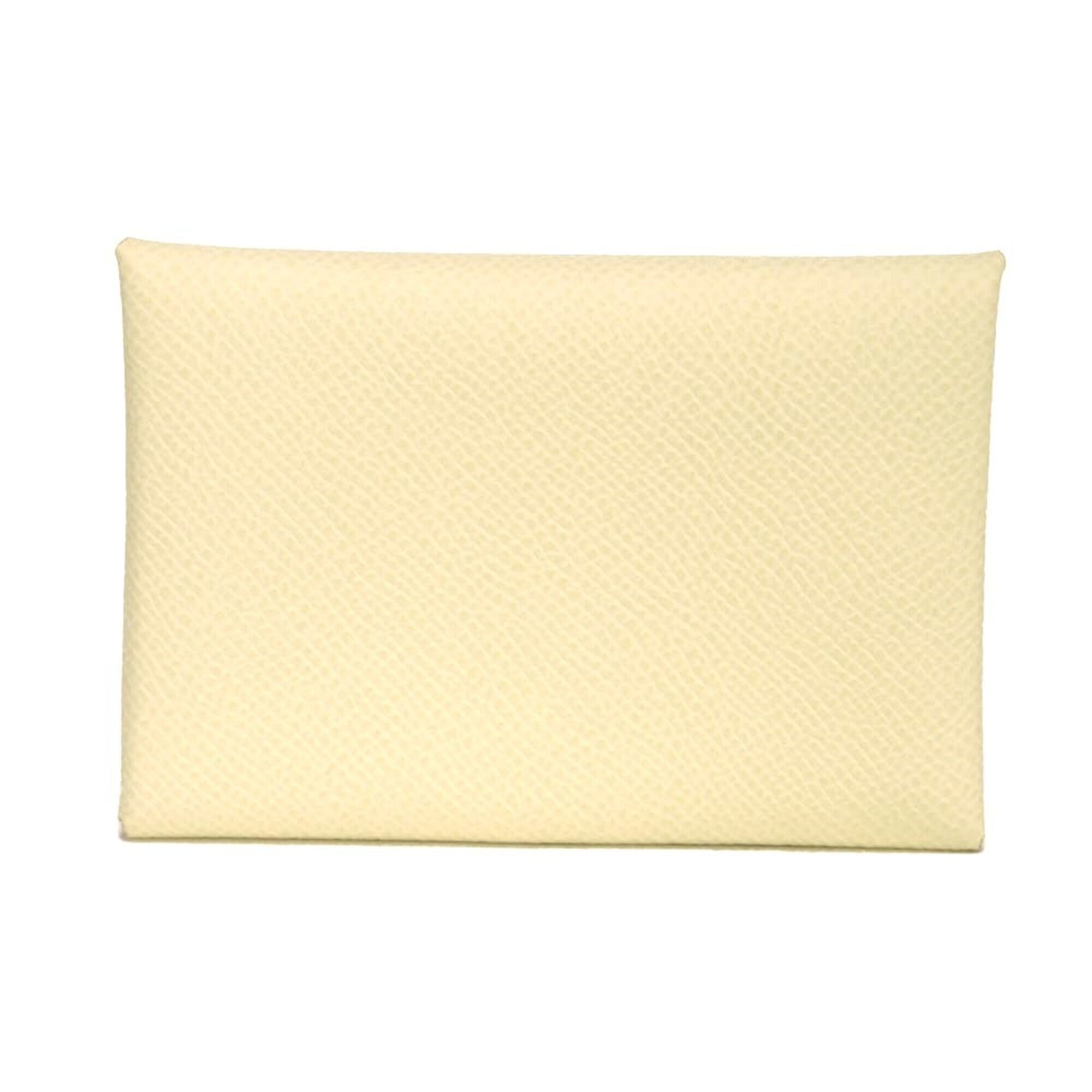 Hermes Yellow Epsom Leather Coin Purse/Coin Case (Pre-Owned)