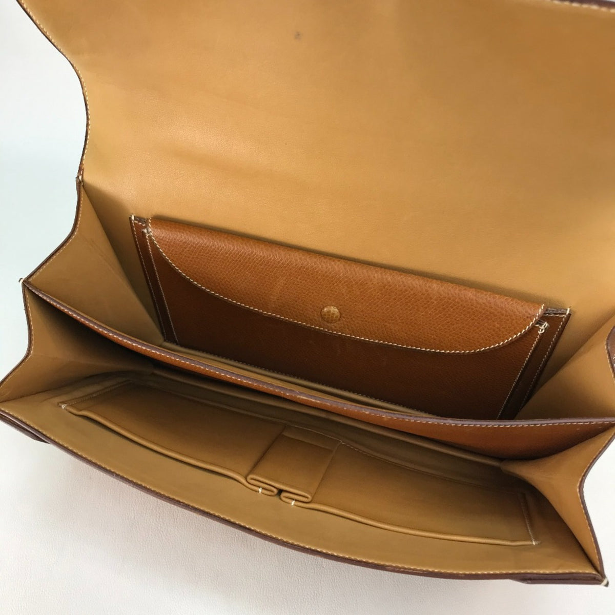 Hermes Brown Leather Handbag (Pre-Owned)