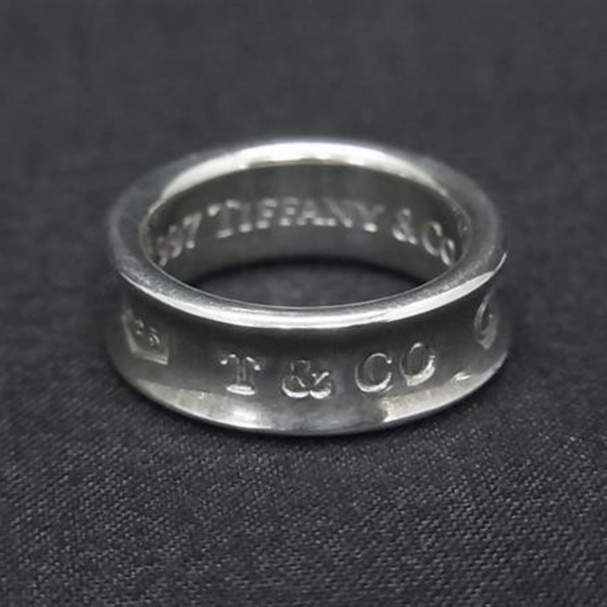 Tiffany 1837 Silver Silver 925 Band Ring (Pre-Owned)