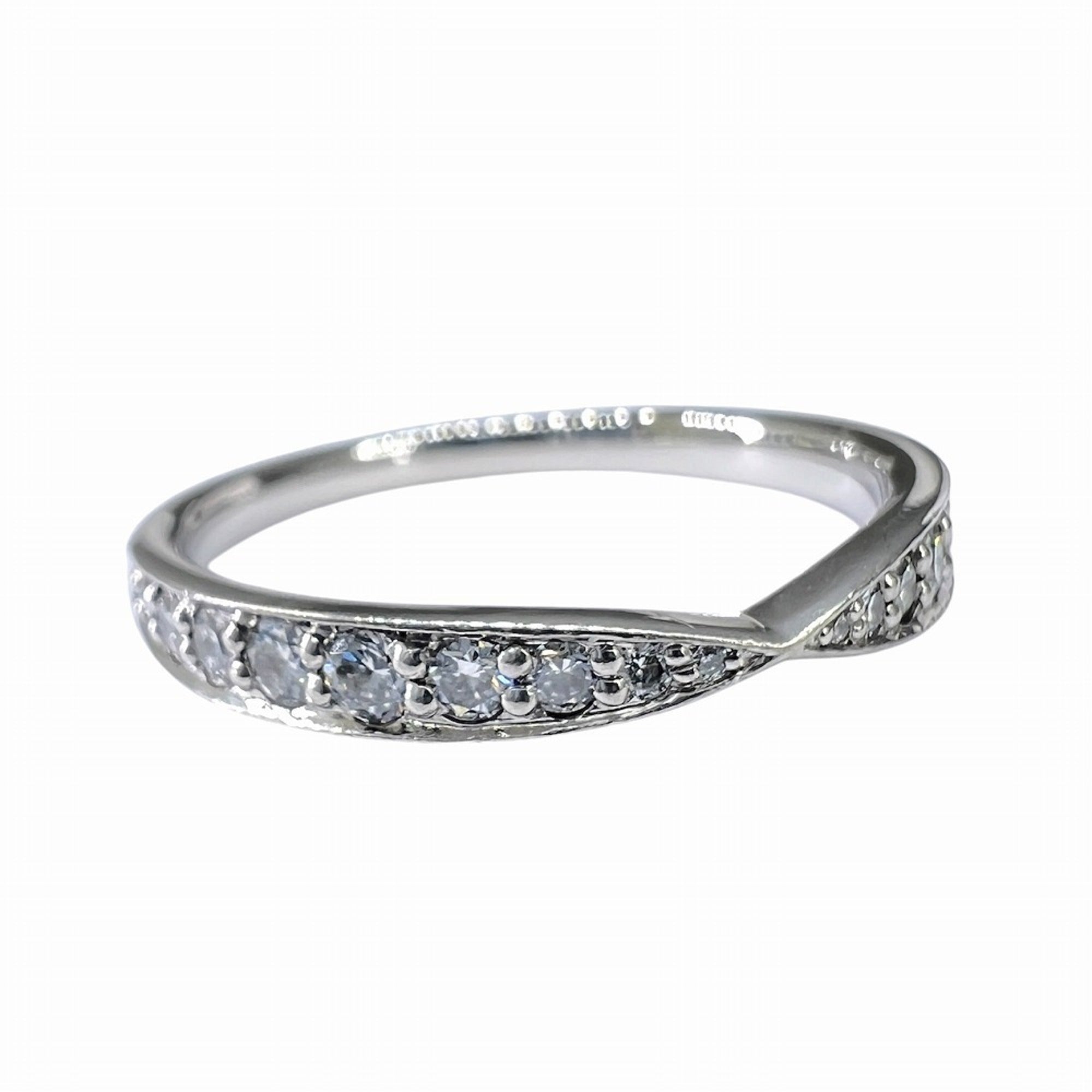 Tiffany Platinum Platinum 950 Band Ring (Pre-Owned)