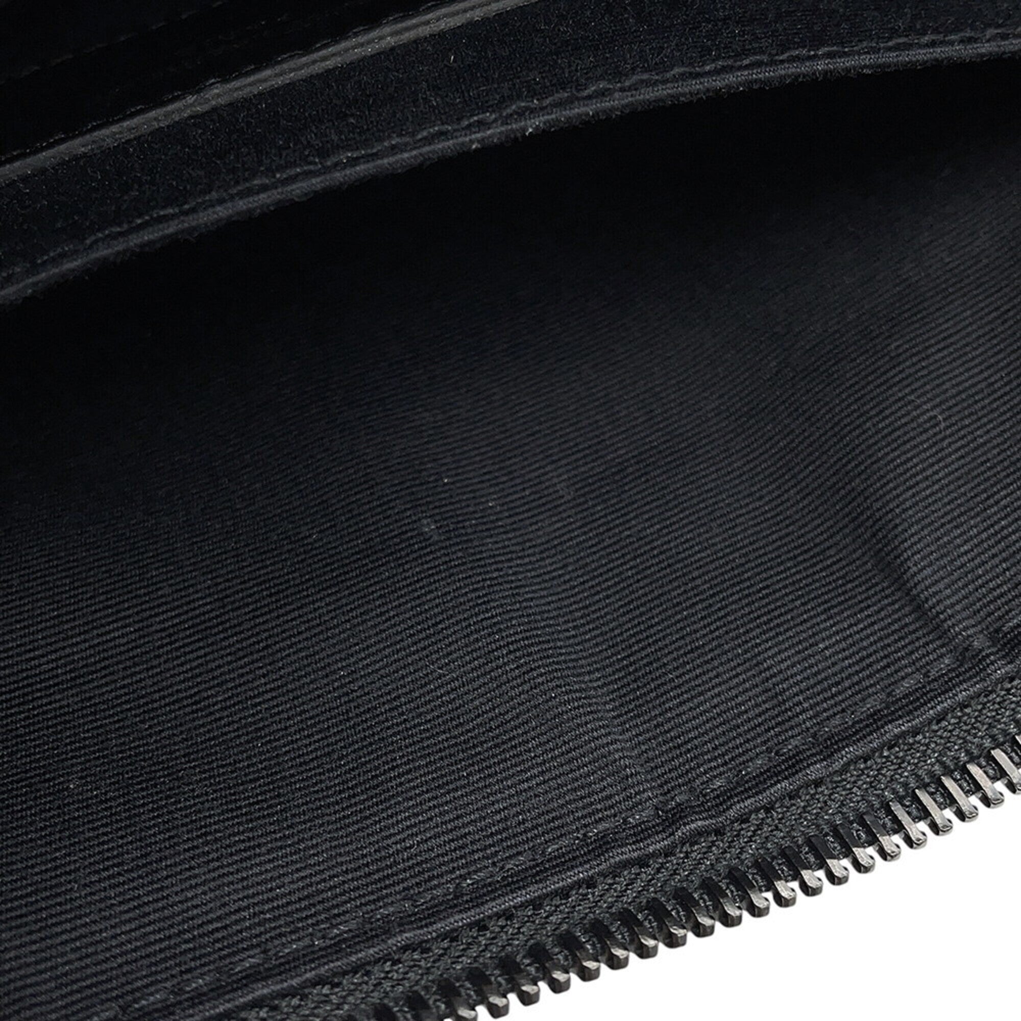 Yves Saint Laurent Black Leather Clutch Bag Handbag (Pre-Owned)