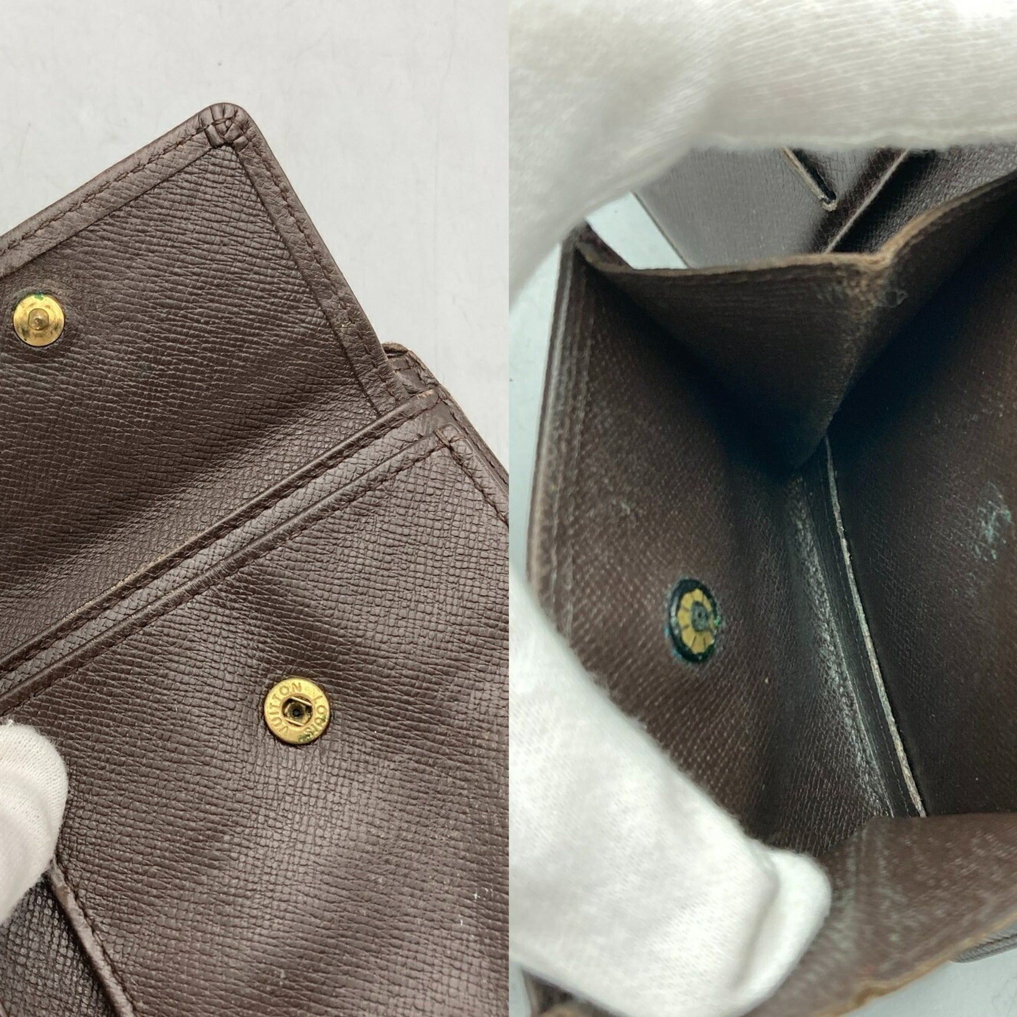 Louis Vuitton Brown Pvc Leather Wallet (Bi-Fold) (Pre-Owned)