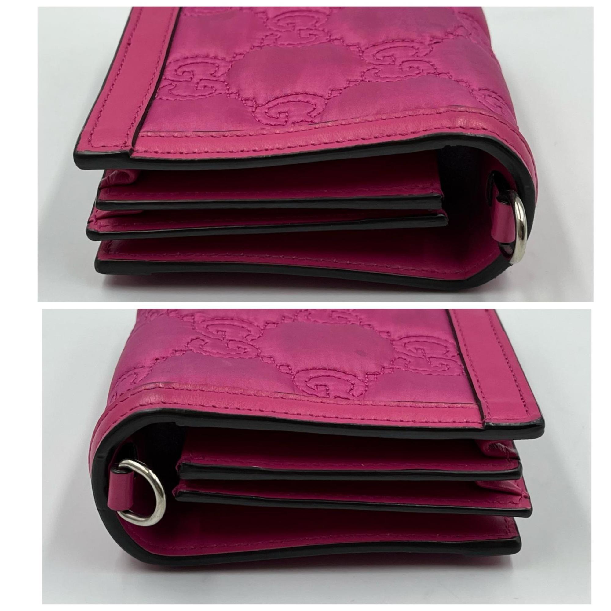Gucci Pink Quilting Shoulder Bag (Pre-Owned)