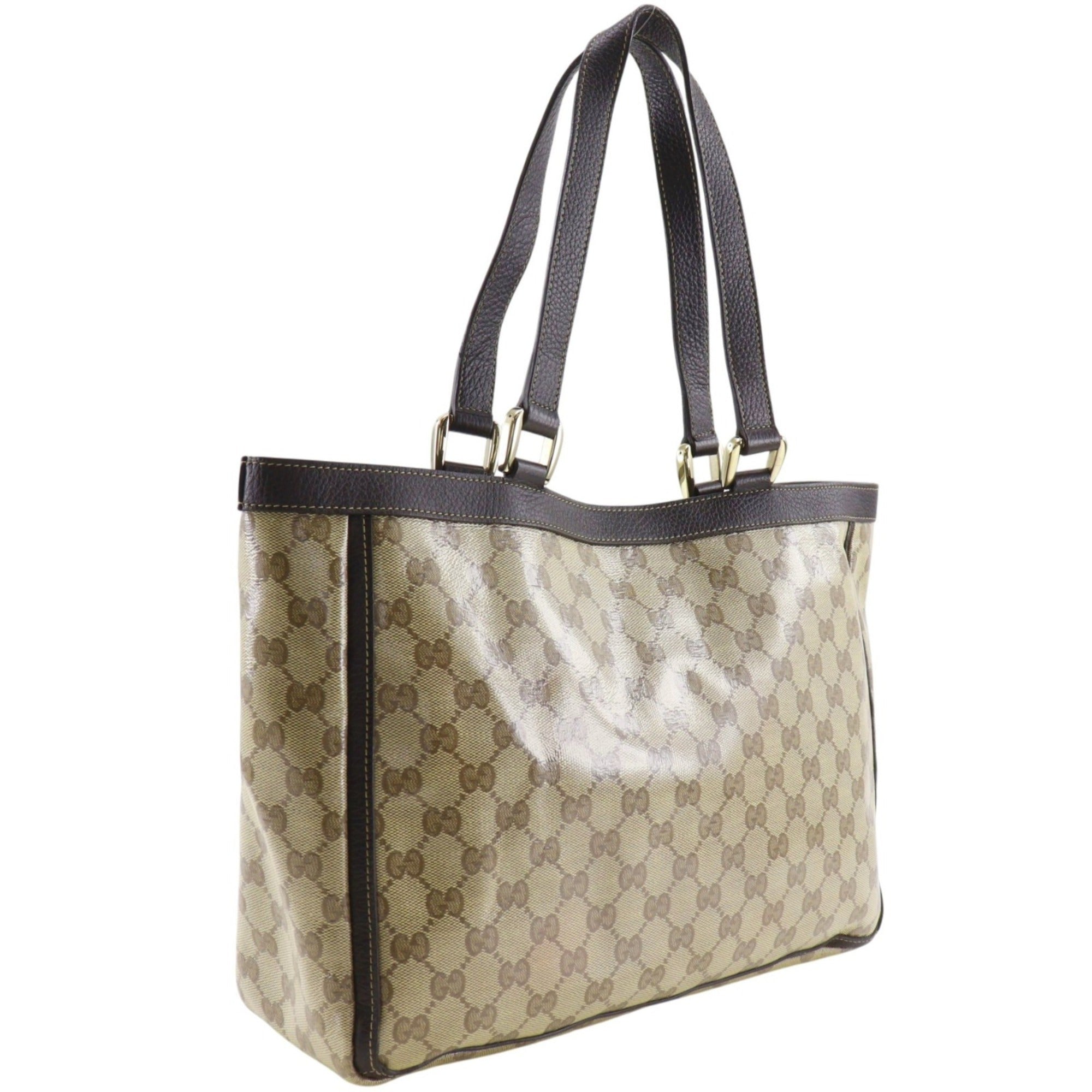 Gucci Brown Gg Crystal Tote Bag (Pre-Owned)