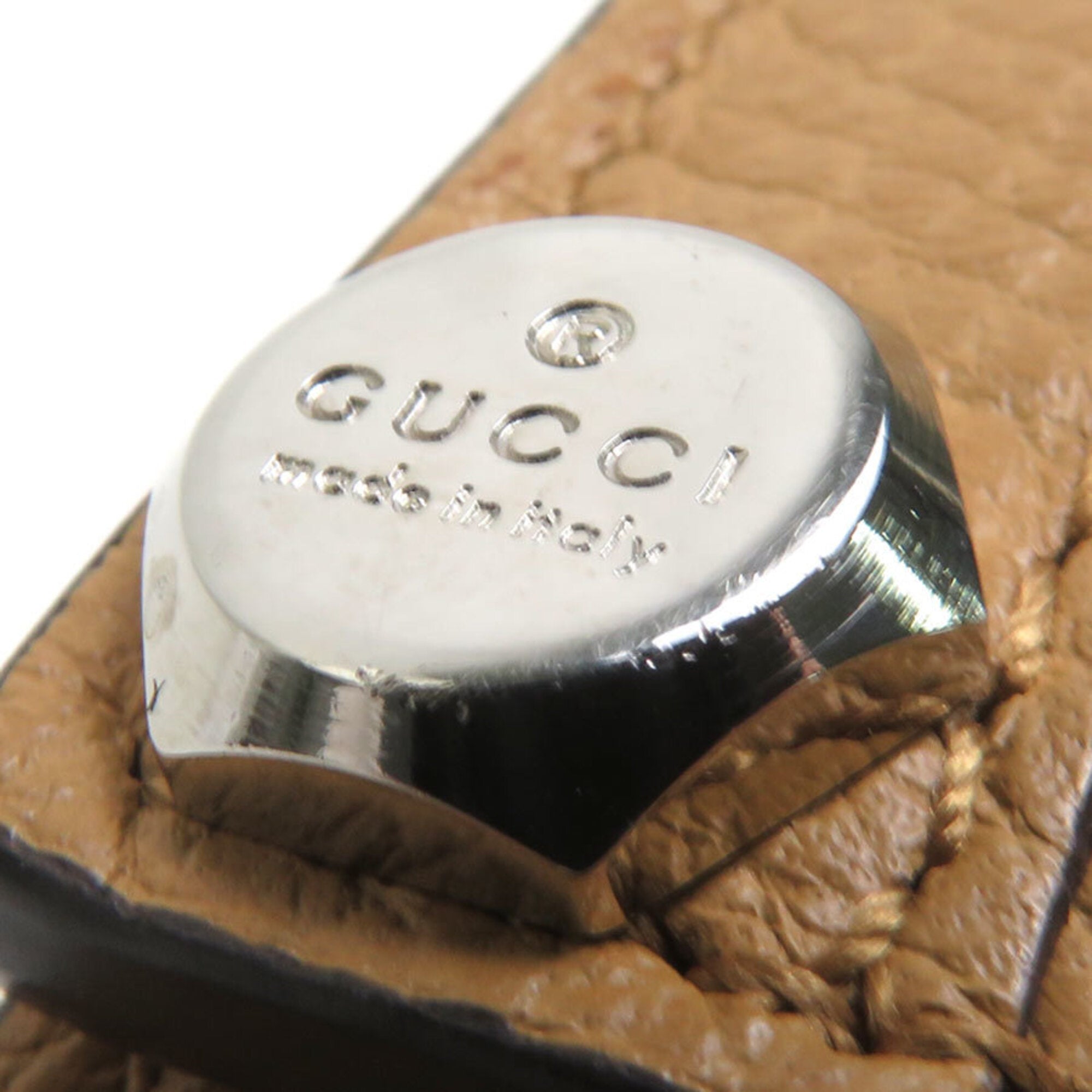 Gucci Brown Leather Long Wallet (Bi-Fold) (Pre-Owned)