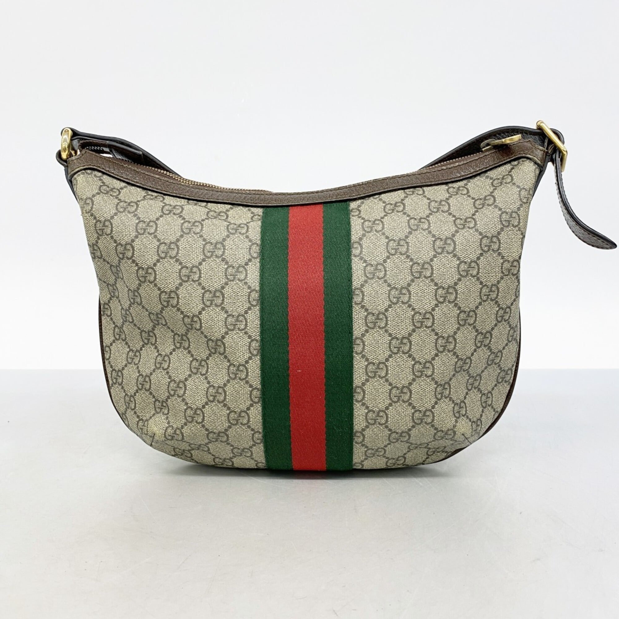 Gucci Brown Pvc Shoulder Bag (Pre-Owned)