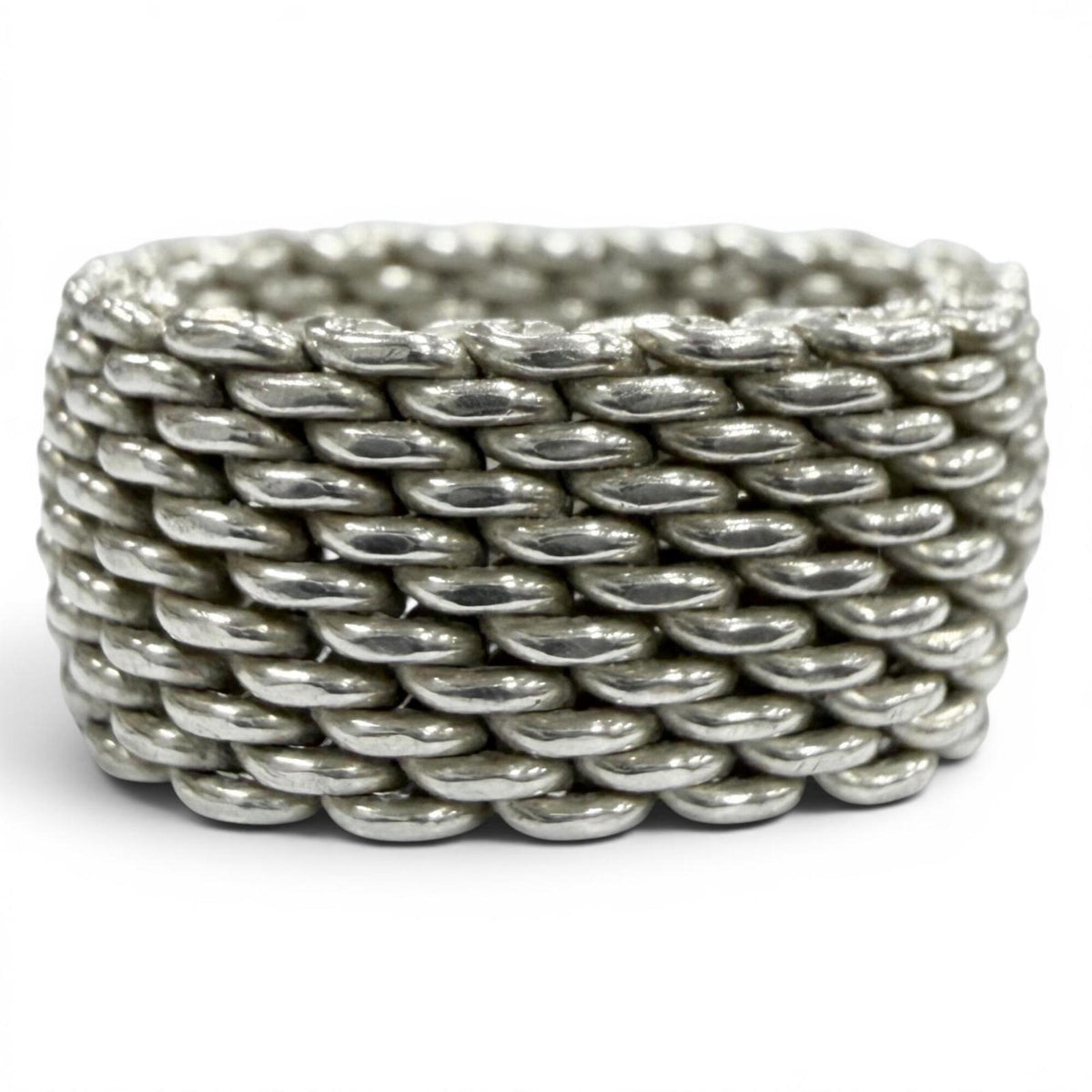Tiffany Silver Silver 925 Band Ring (Pre-Owned)
