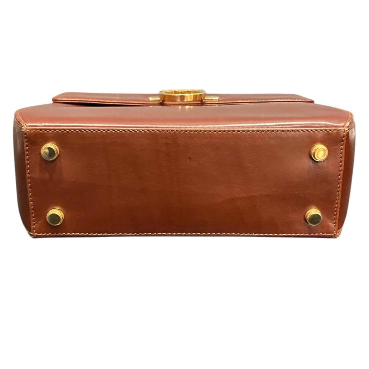 Salvatore Ferragamo Brown Leather Handbag (Pre-Owned)
