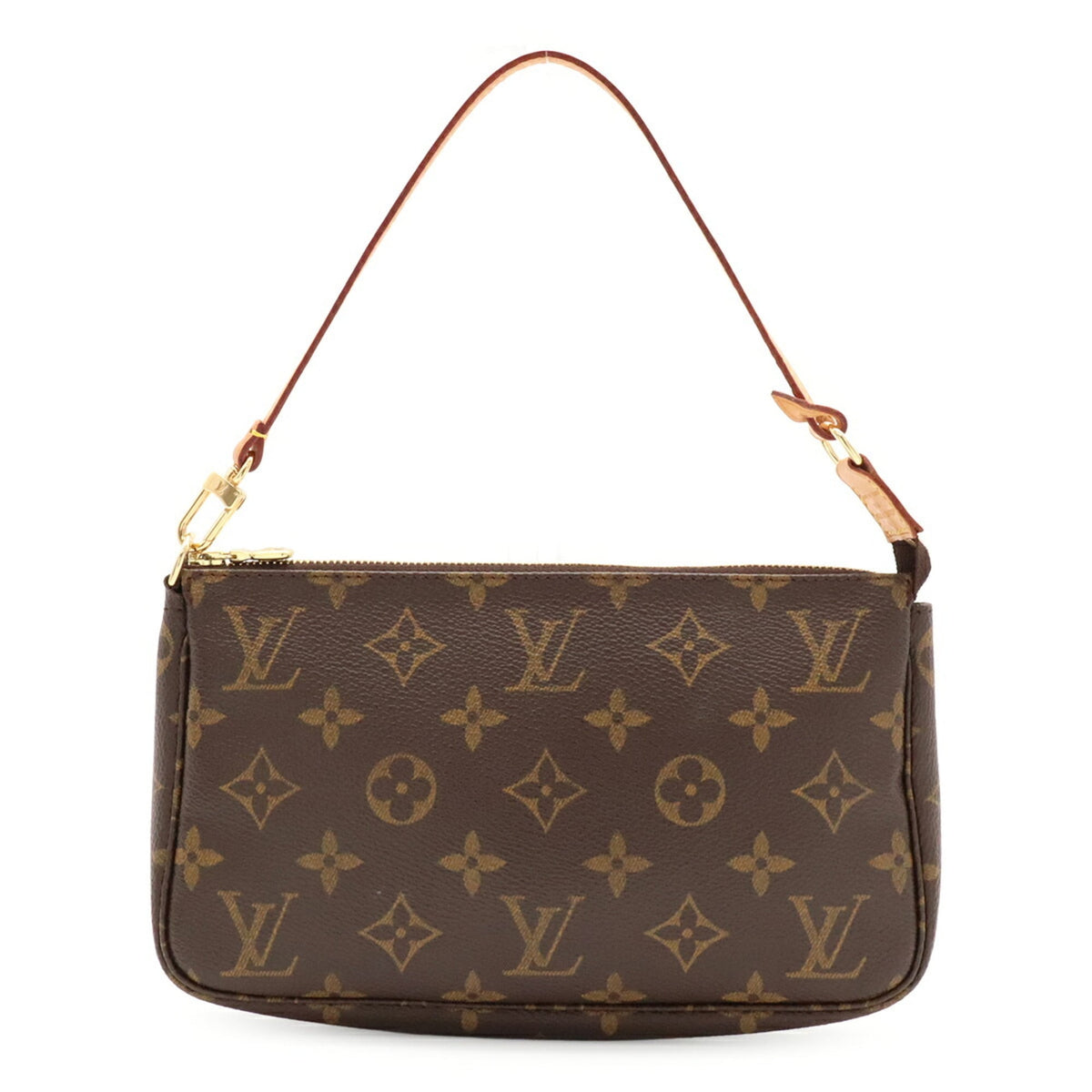 Louis Vuitton Brown Monogram Canvas Handbag Pochette Pouch (Pre-Owned)