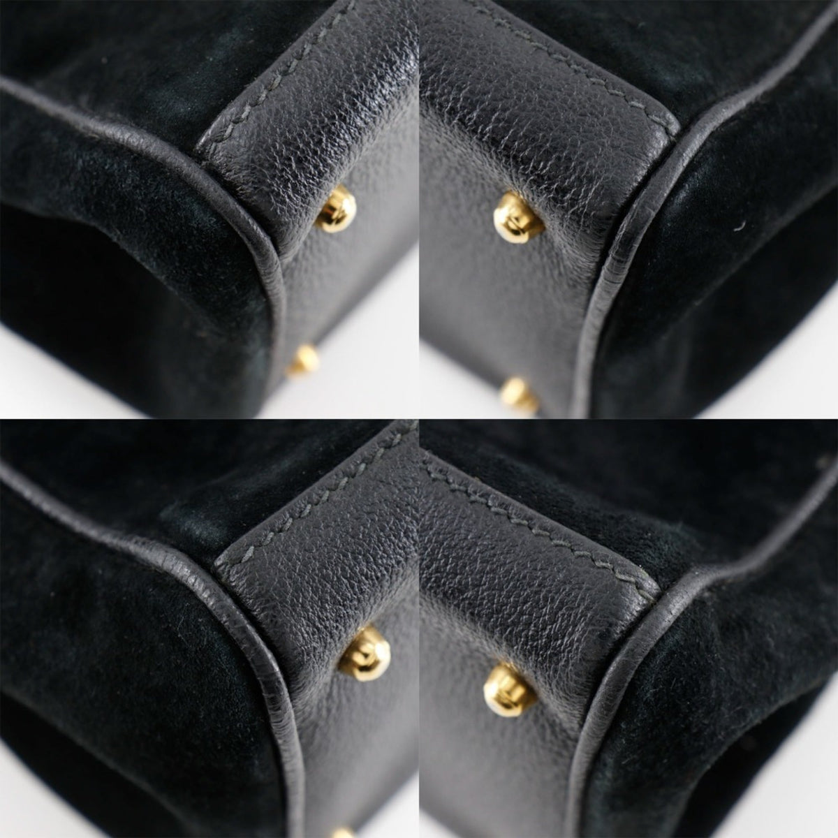 Gucci Black Suede Tote Bag (Pre-Owned)