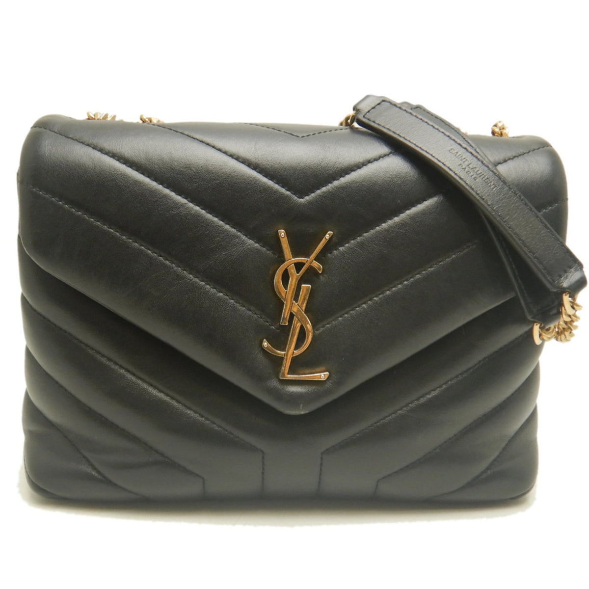 Yves Saint Laurent Black Leather Shoulder Bag (Pre-Owned)