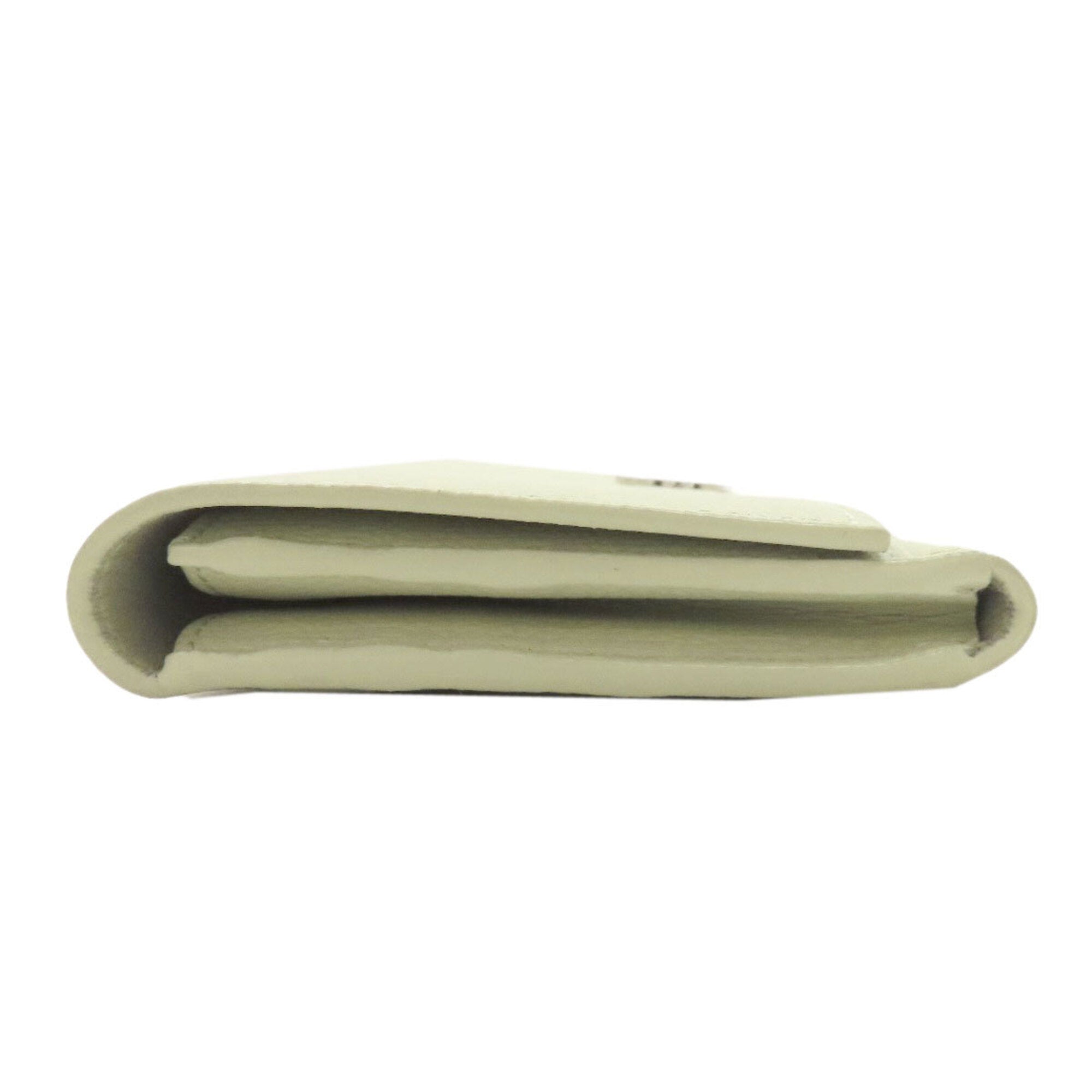 Loewe Light Green Leather Long Wallet (Bi-Fold) (Pre-Owned)