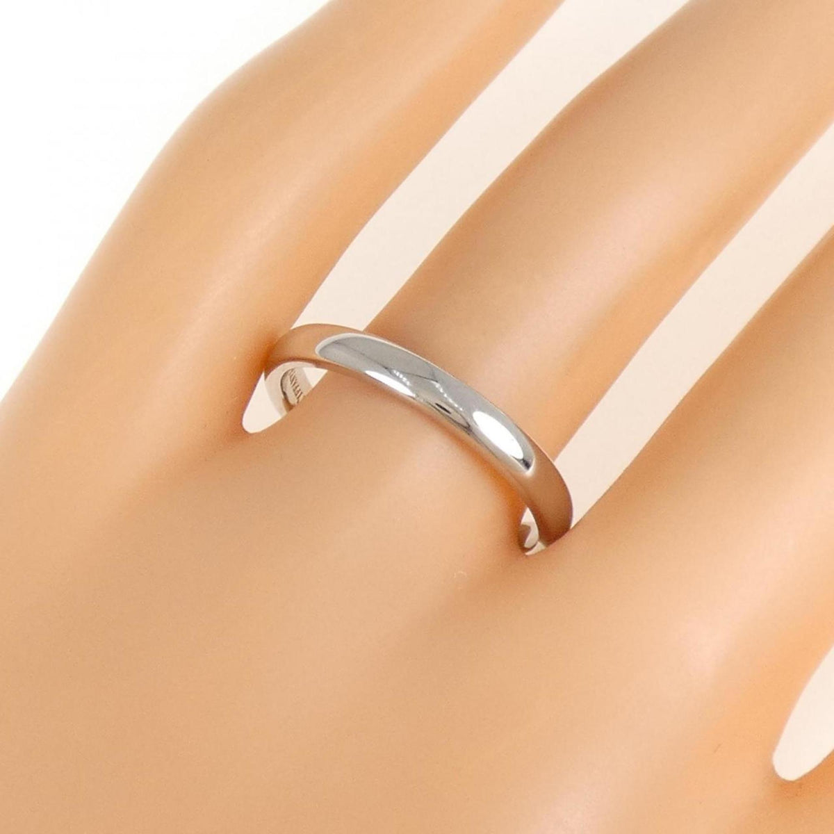 Tiffany Platinum Platinum 950 Band Ring (Pre-Owned)