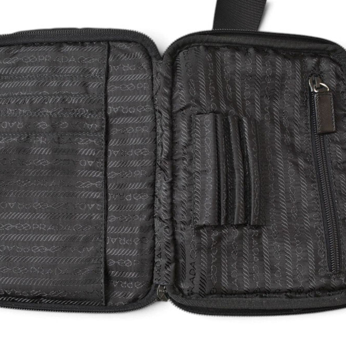 Prada Black Nylon Crossbody Bag Shoulder Bag (Pre-Owned)