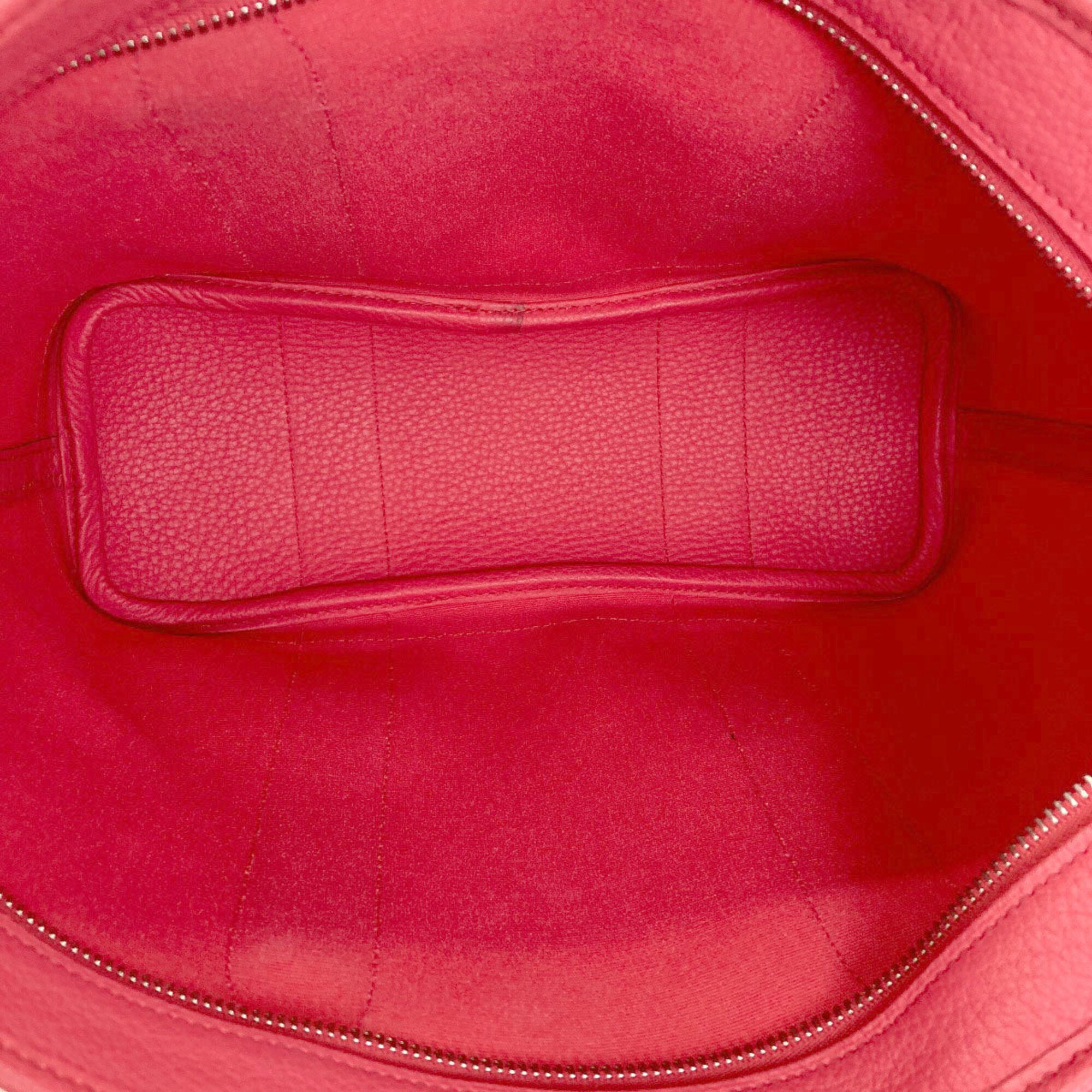 Hermes Pink Toile Officier Tote Bag (Pre-Owned)