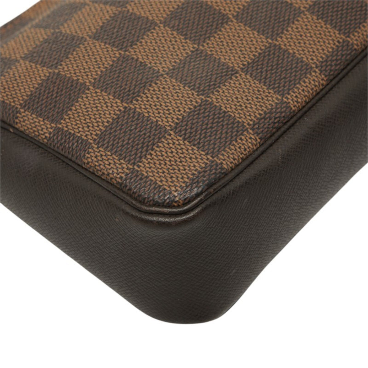 Louis Vuitton Brown Pvc Leather Handbag Pouch (Pre-Owned)