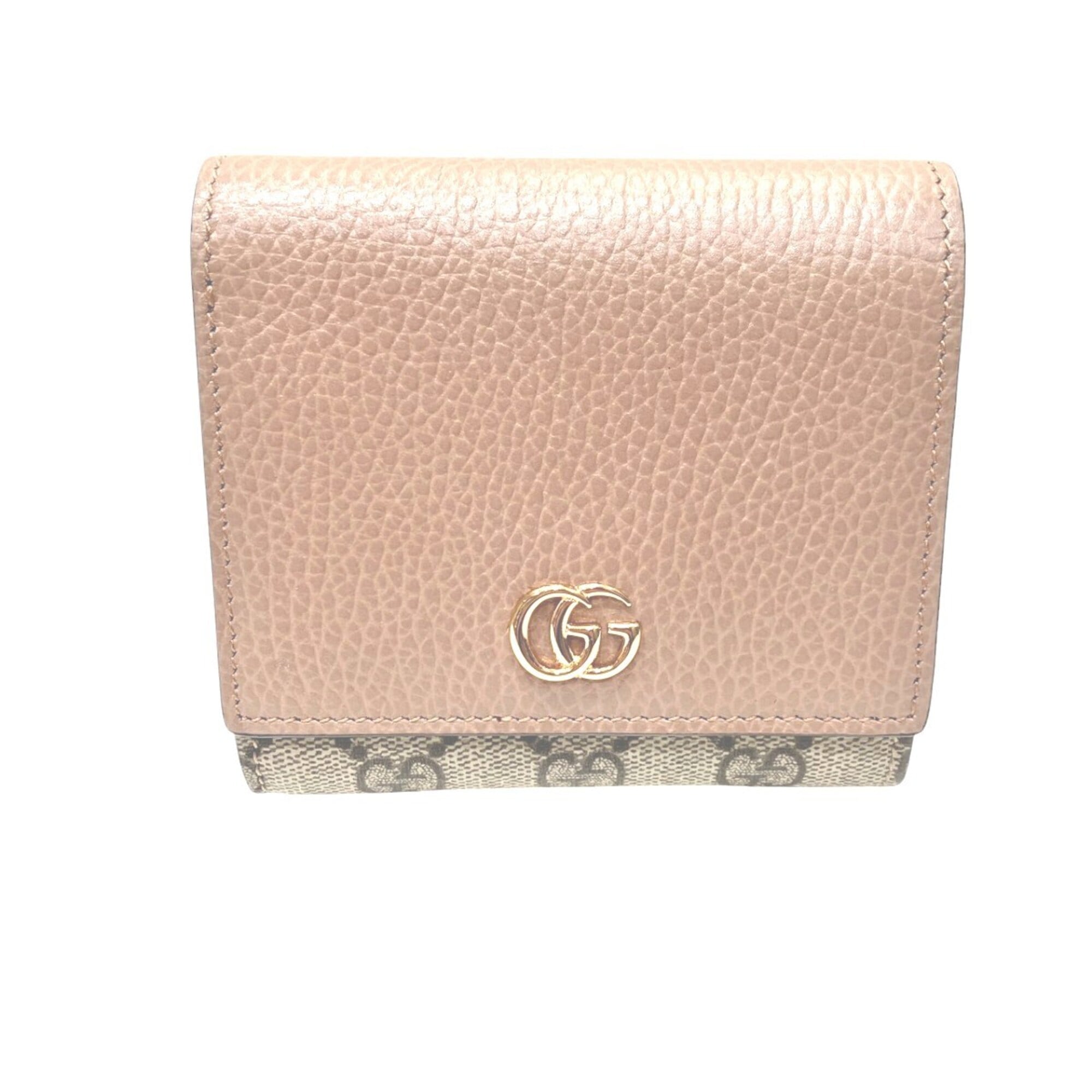 Gucci Beige Leather Wallet (Bi-Fold) (Pre-Owned)