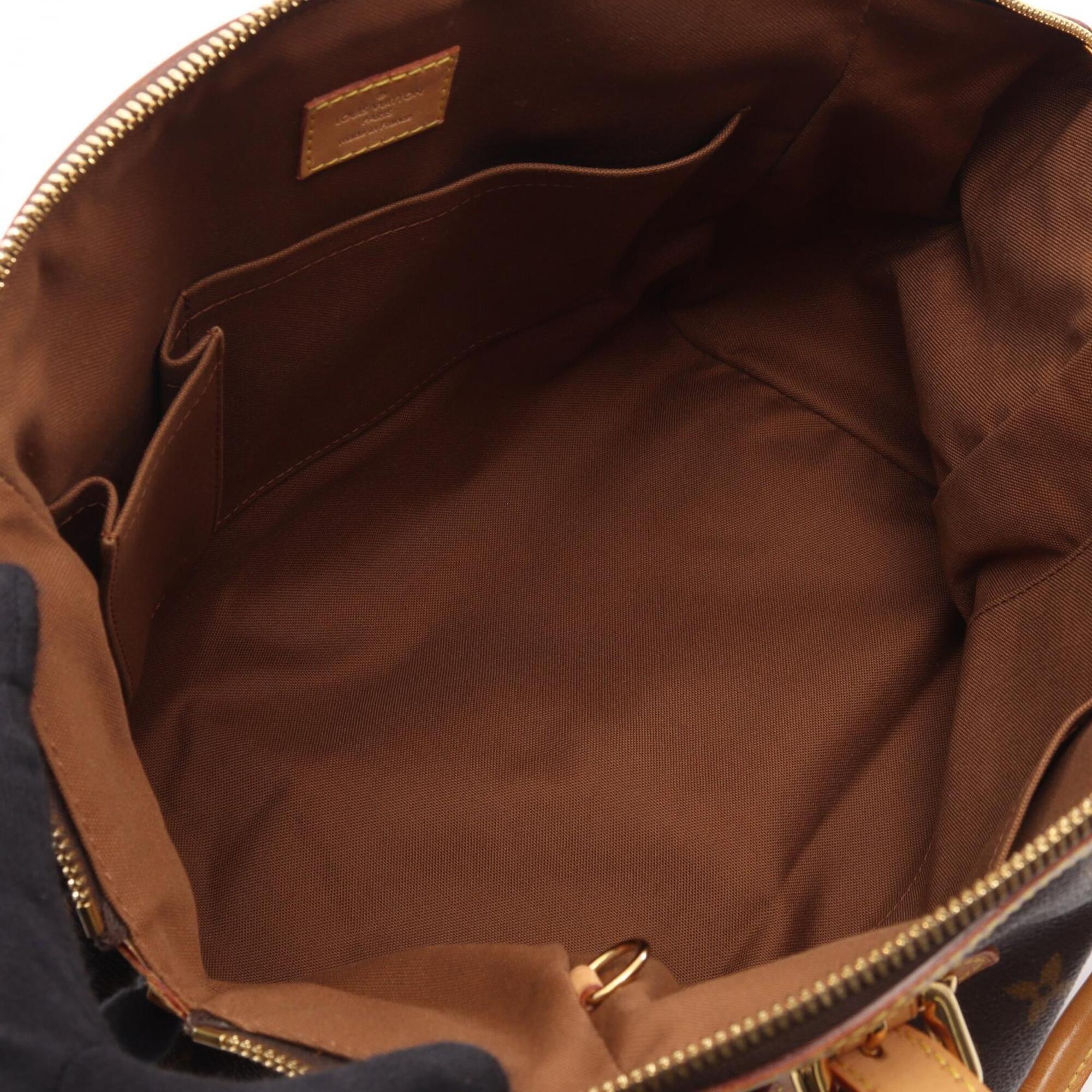Louis Vuitton Brown Monogram Coated Canvas Leather Handbag (Pre-Owned)