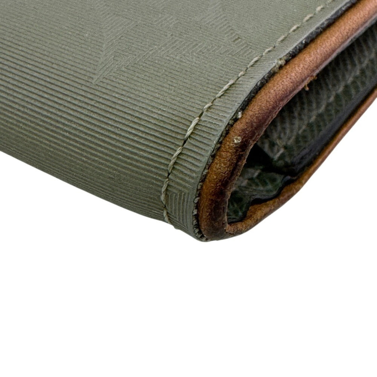 Louis Vuitton Green Canvas Long Wallet (Bi-Fold) (Pre-Owned)