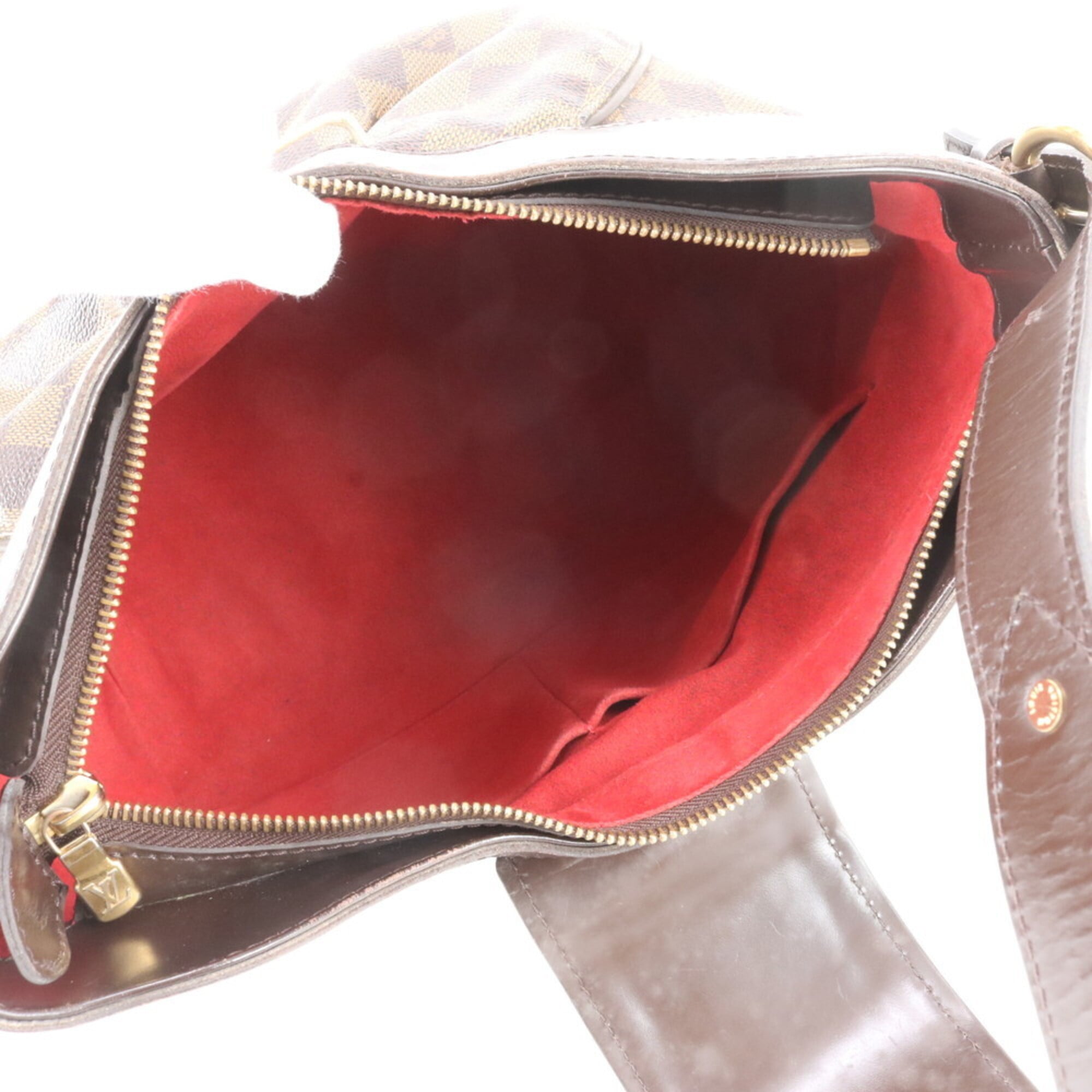 Louis Vuitton Ebene Leather Coated Canvas Handbag Shoulder Bag (Pre-Owned)