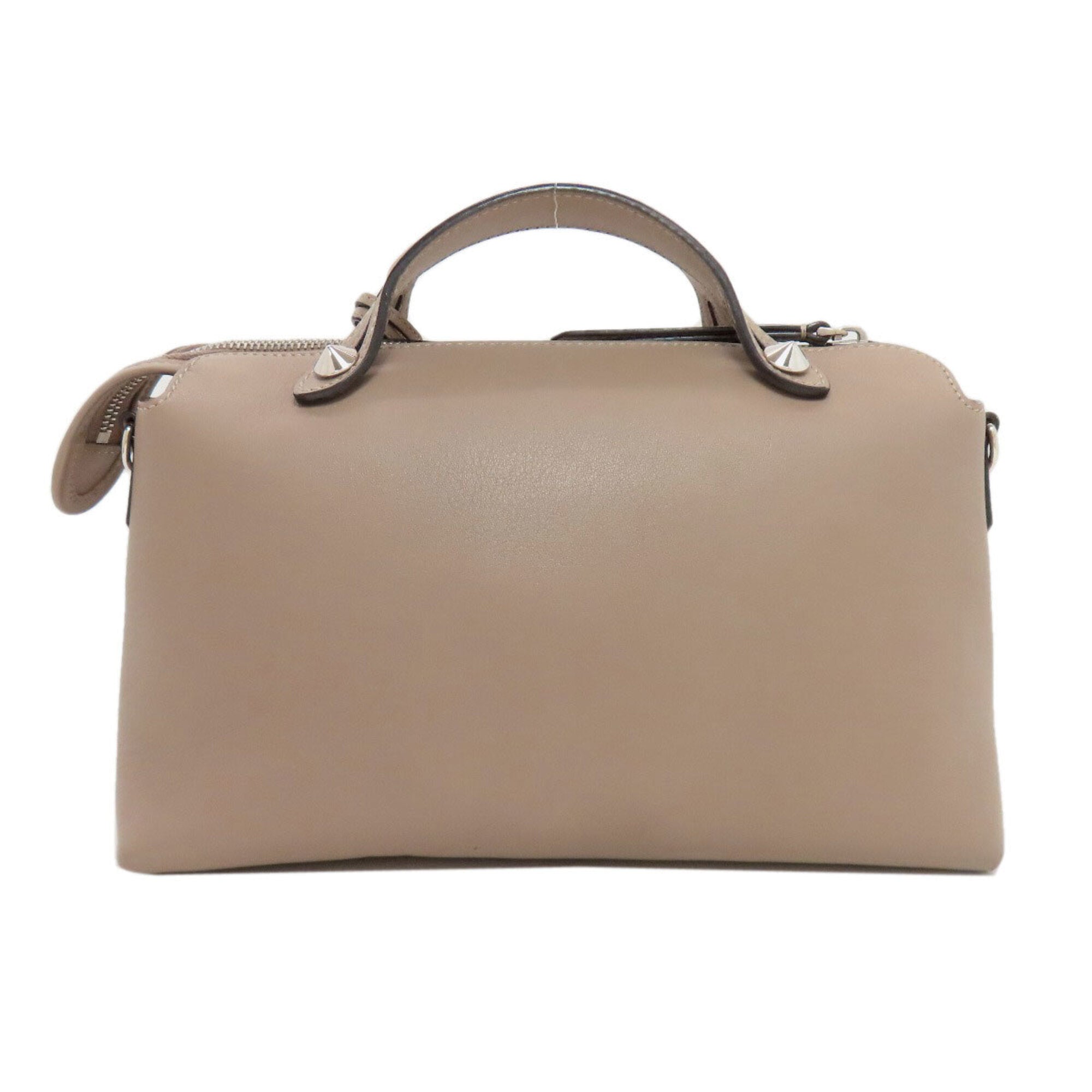 Fendi Grayish Leather Handbag (Pre-Owned)