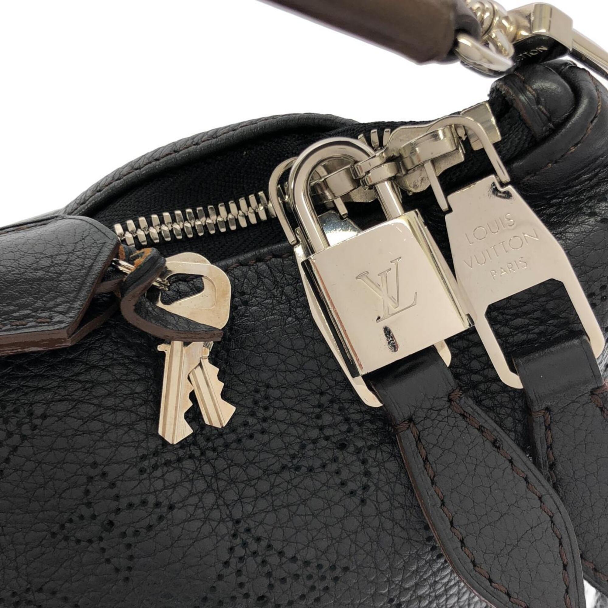 Louis Vuitton Black Leather Shoulder Bag (Pre-Owned)