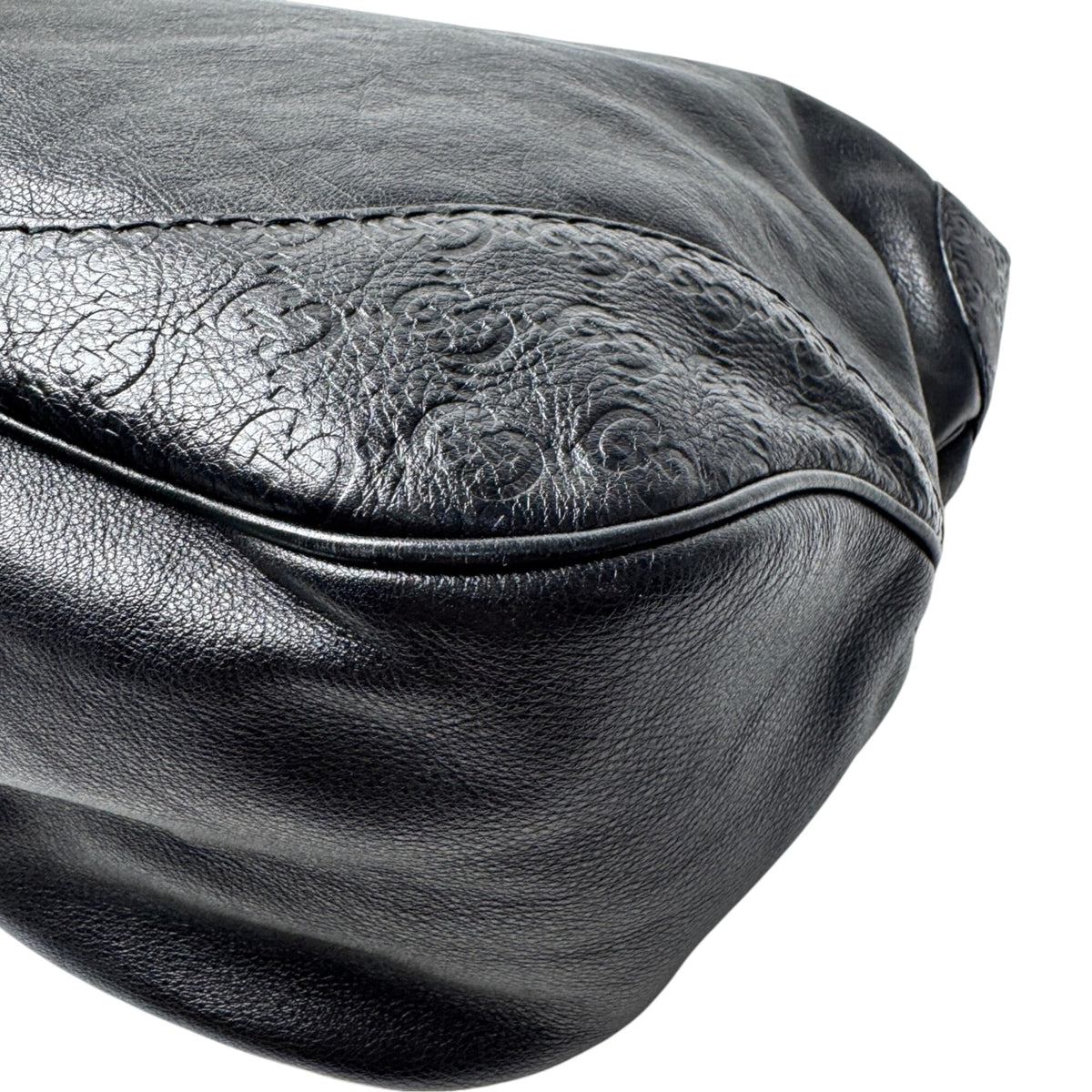 Gucci Black Leather Shoulder Bag (Pre-Owned)