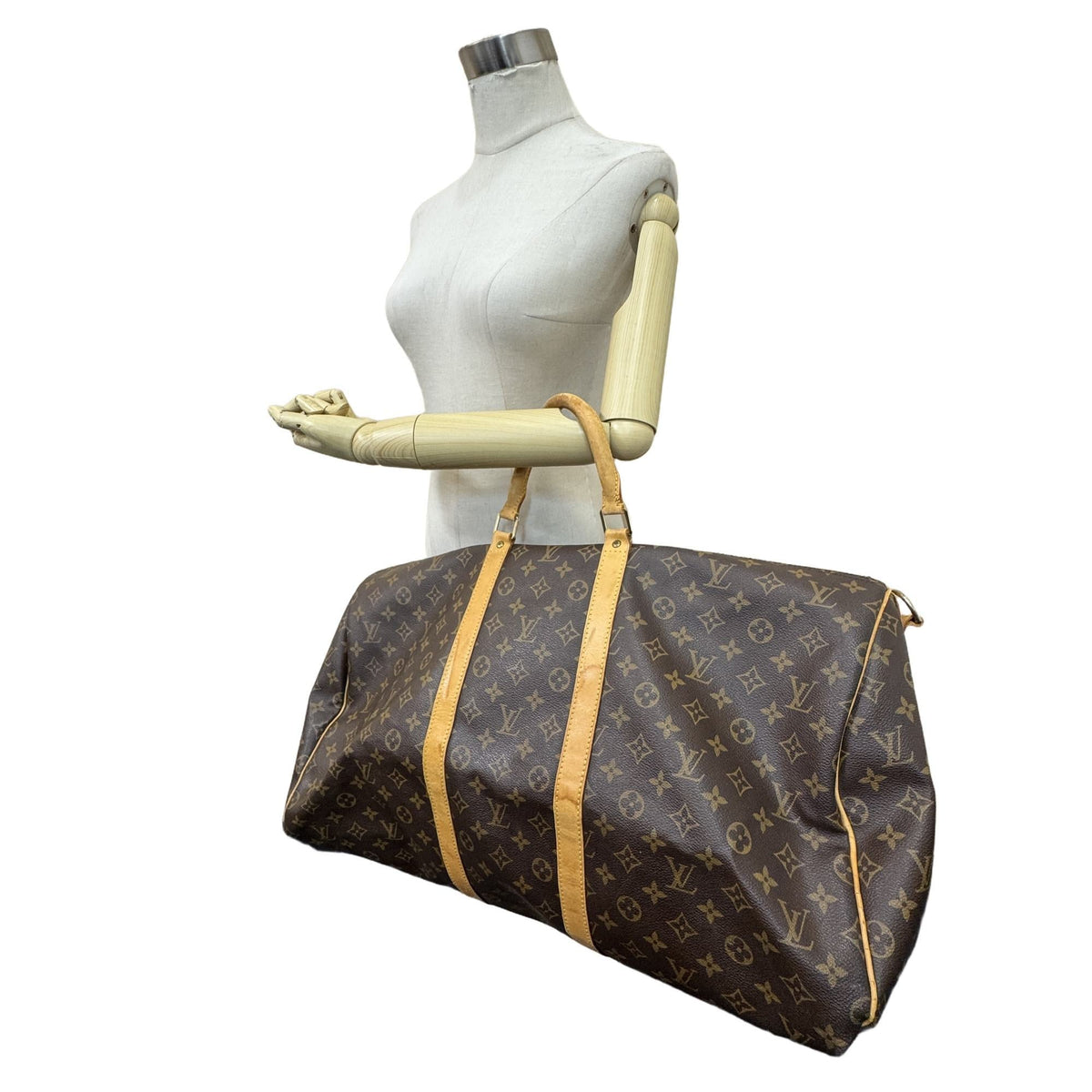 Louis Vuitton Brown Monogram Canvas Boston Bag Shoulder Bag (Pre-Owned)