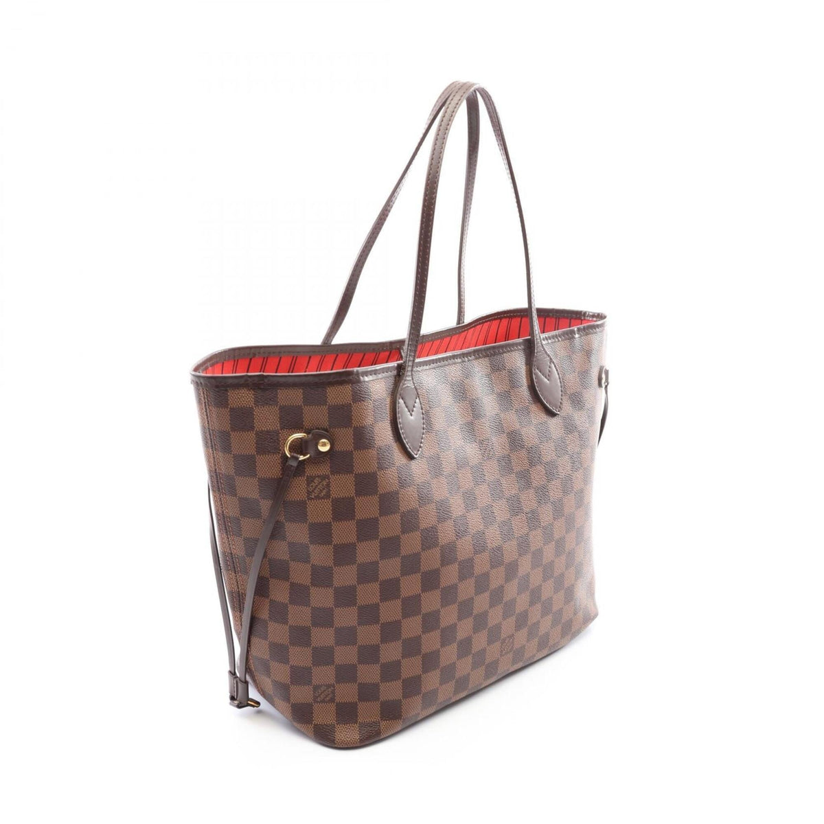 Louis Vuitton Brown Cerise Ebene Coated Canvas Pvc Damier Canvas Leather Handbag Pouch Tote Bag (Pre-Owned)