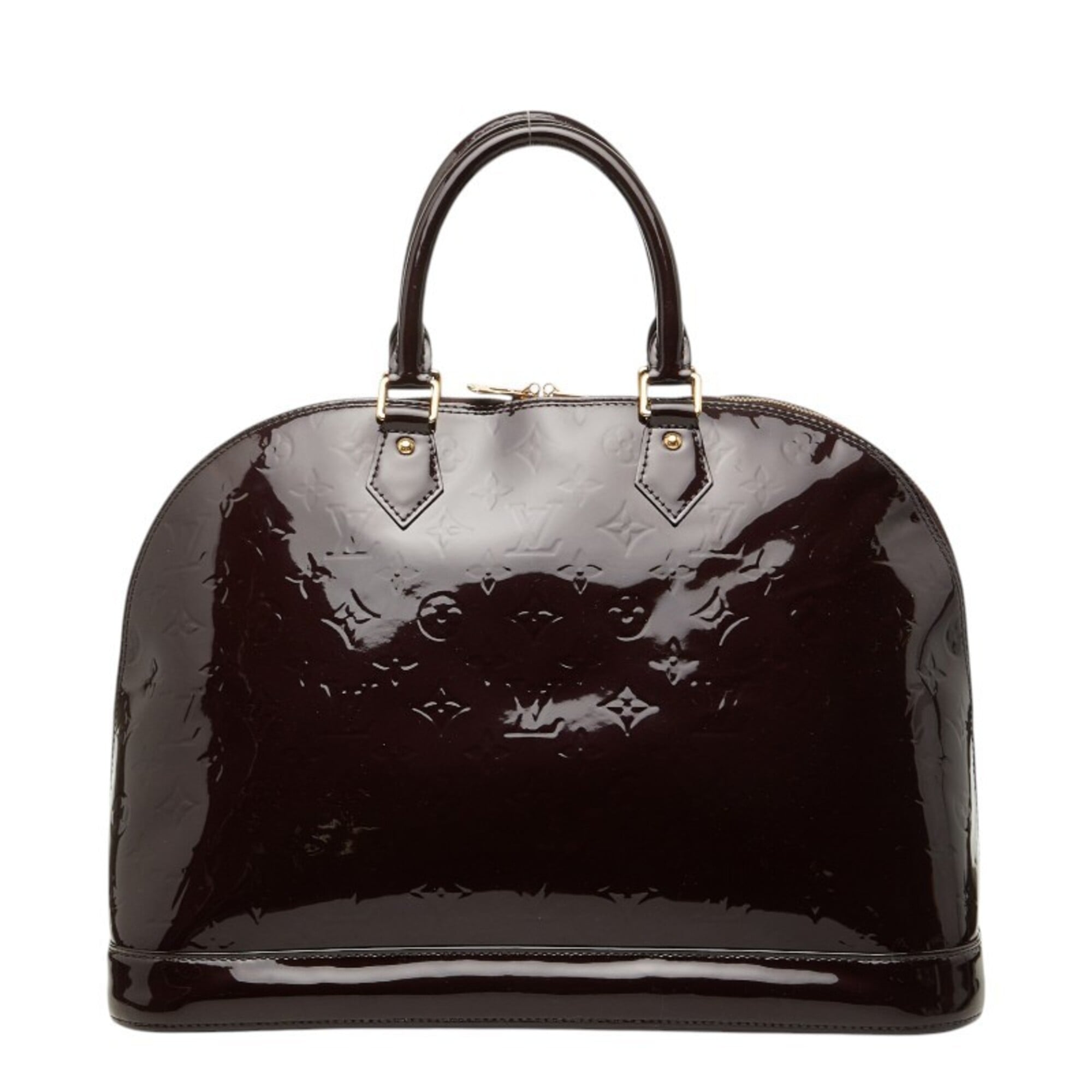 Louis Vuitton Amarante Purple Patent Leather Handbag (Pre-Owned)