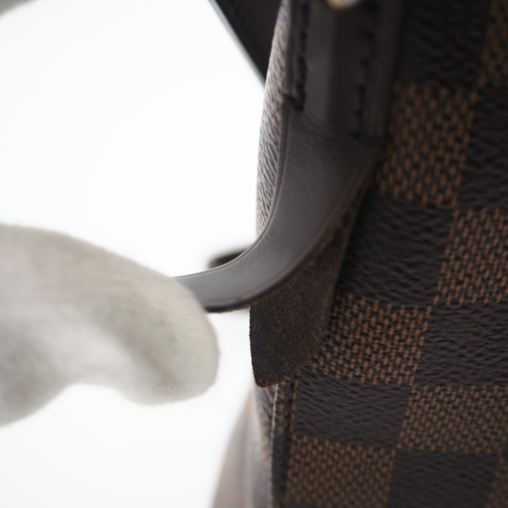 Louis Vuitton Brown Coated Canvas Leather Handbag (Pre-Owned)