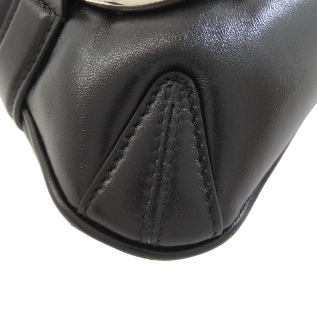 Gucci Horsebit Black Leather Handbag (Pre-Owned)