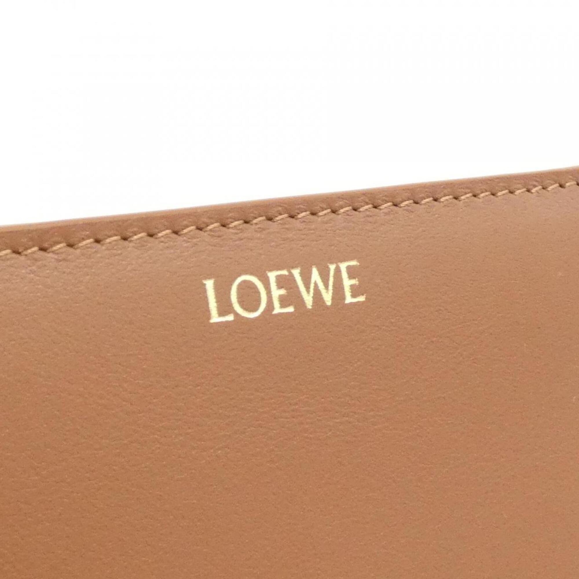 Loewe Brown Leather Wallet (Tri-Fold) (Pre-Owned)