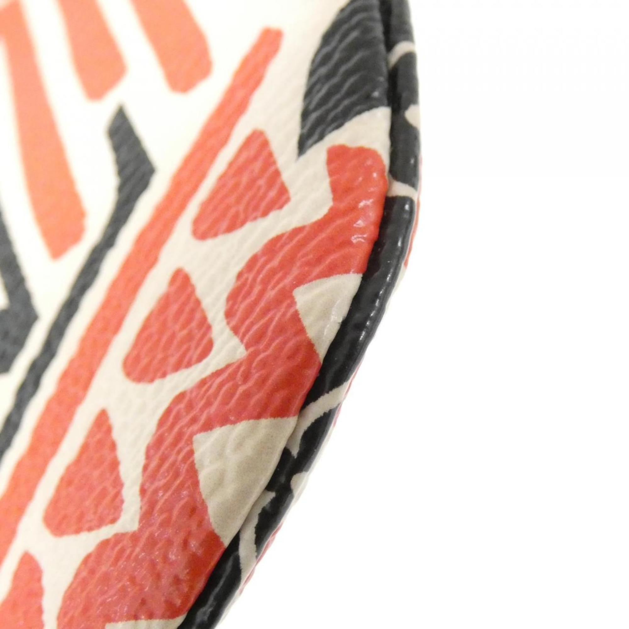 Louis Vuitton Cream Red Color Rouge Coated Canvas Coin Purse/Coin Case (Pre-Owned)