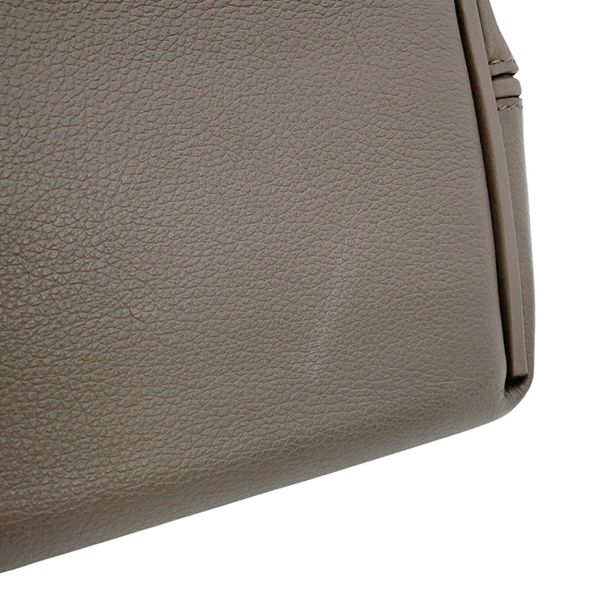 Hermes Etain Swift Leather Handbag Shoulder Bag (Pre-Owned)