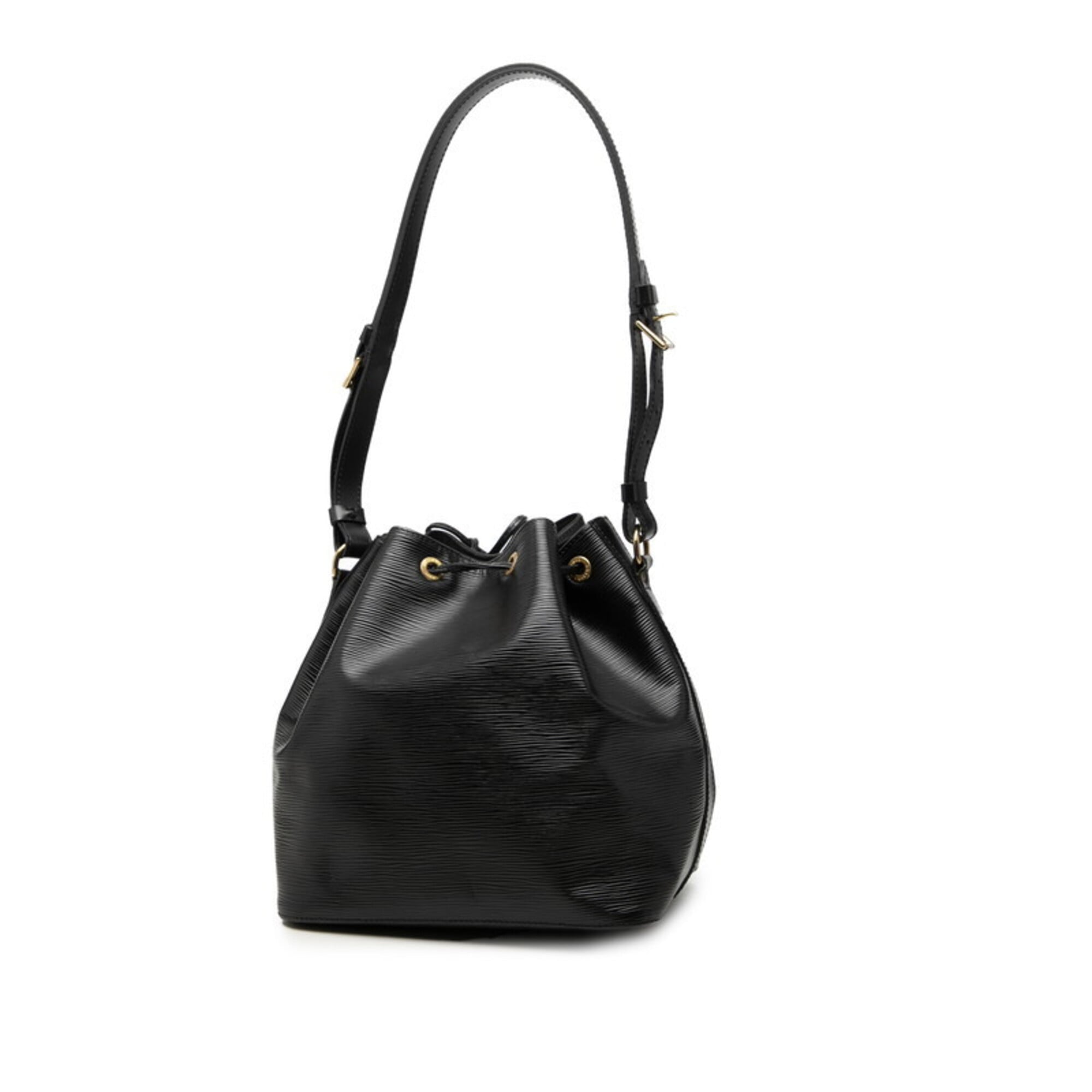 Louis Vuitton Black Noir Leather Shoulder Bag (Pre-Owned)