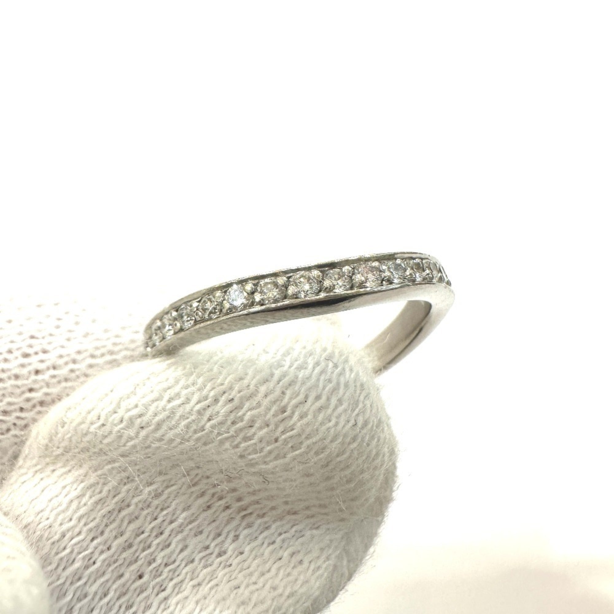 Chanel Silver Platinum 950 Band Ring (Pre-Owned)