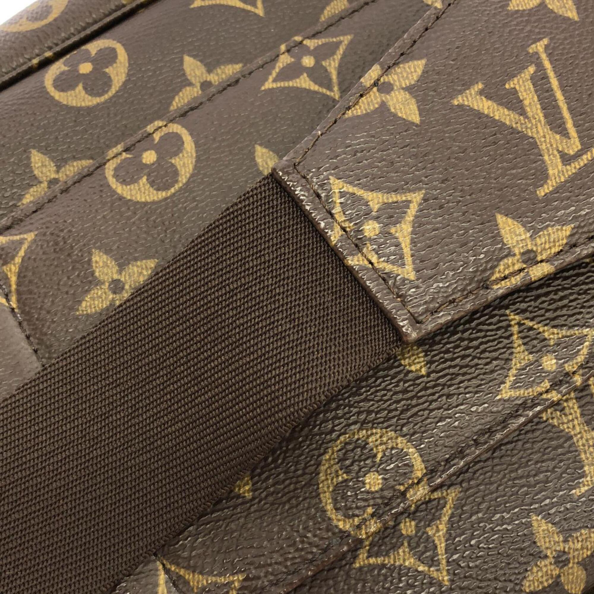 Louis Vuitton Marron Coated Canvas Shoulder Bag (Pre-Owned)