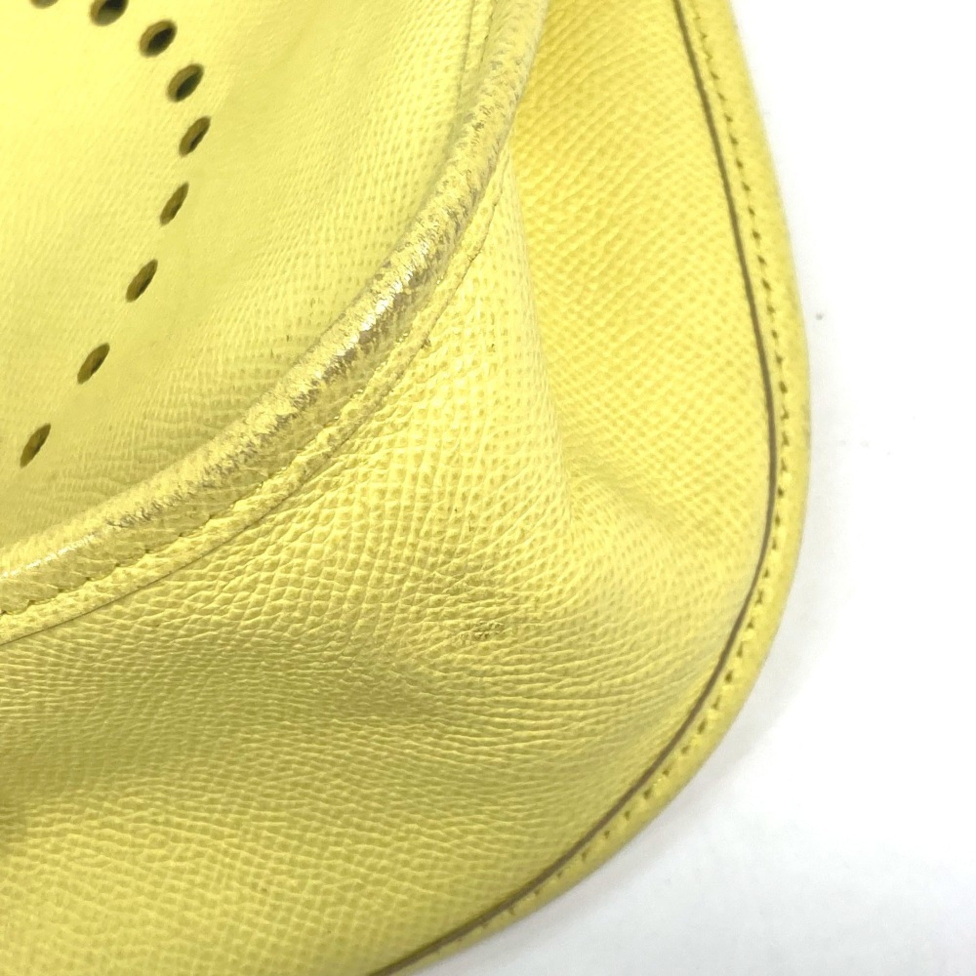 Hermes Lime Lime Yellow Yellow Epsom Leather Shoulder Bag (Pre-Owned)
