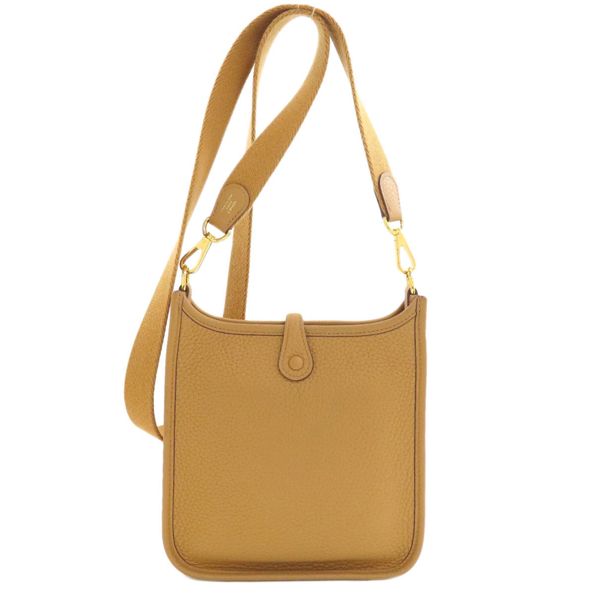 Hermes Light Brown Leather Shoulder Bag (Pre-Owned)
