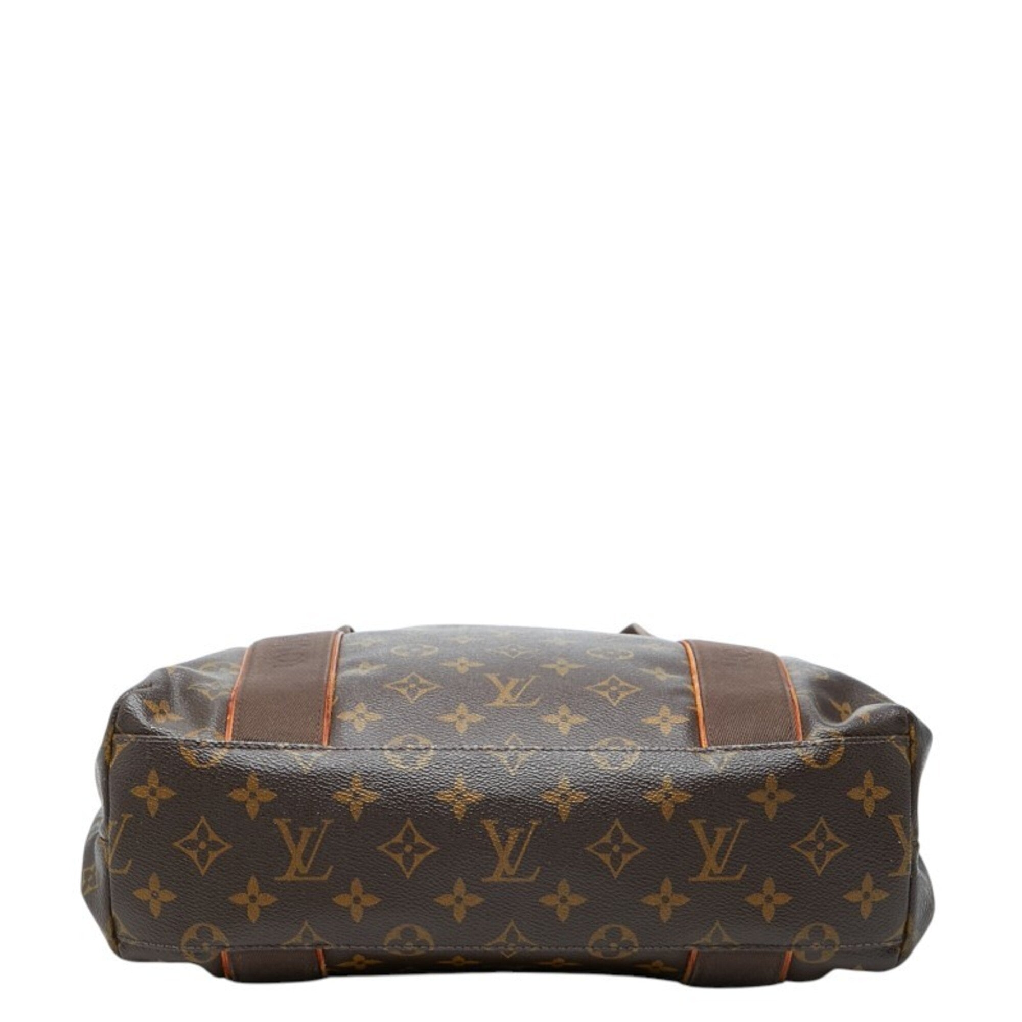 Louis Vuitton Brown Pvc Canvas Shoulder Bag Tote Bag (Pre-Owned)