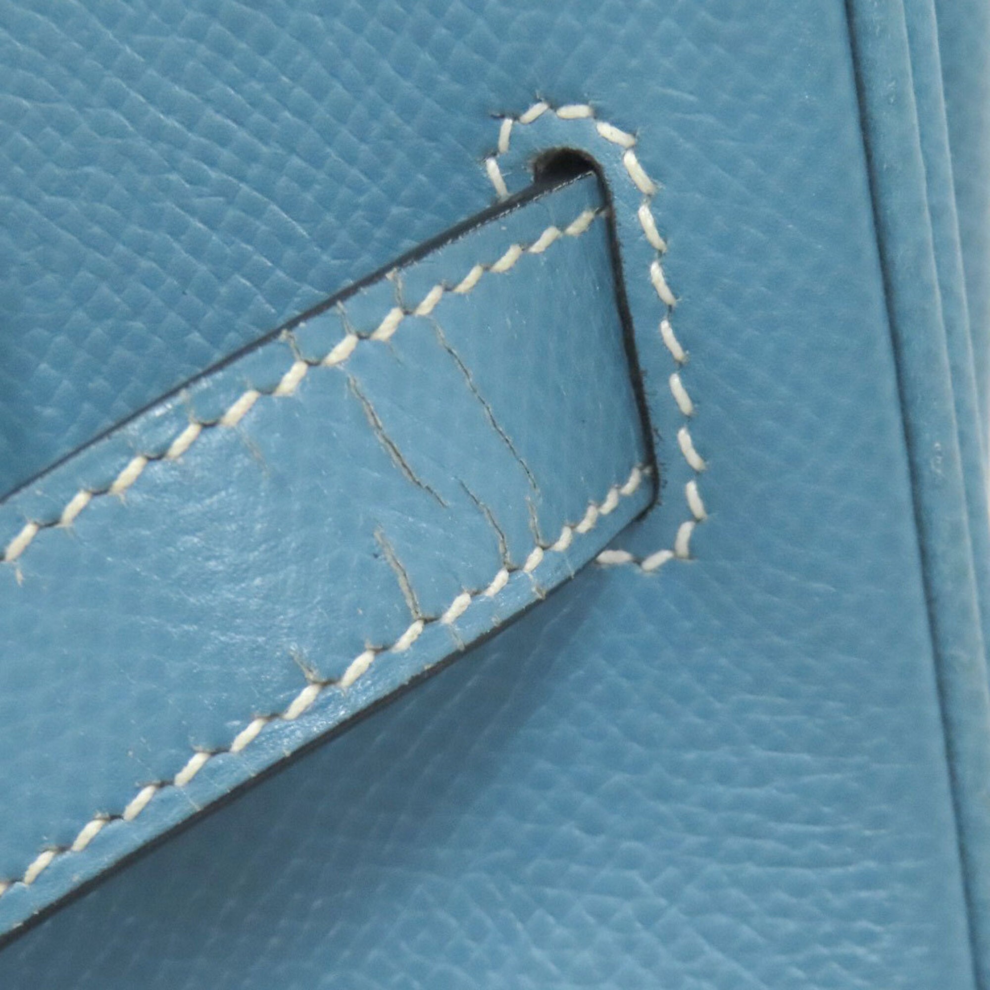 Hermes Blue Jean Epsom Leather Handbag (Pre-Owned)