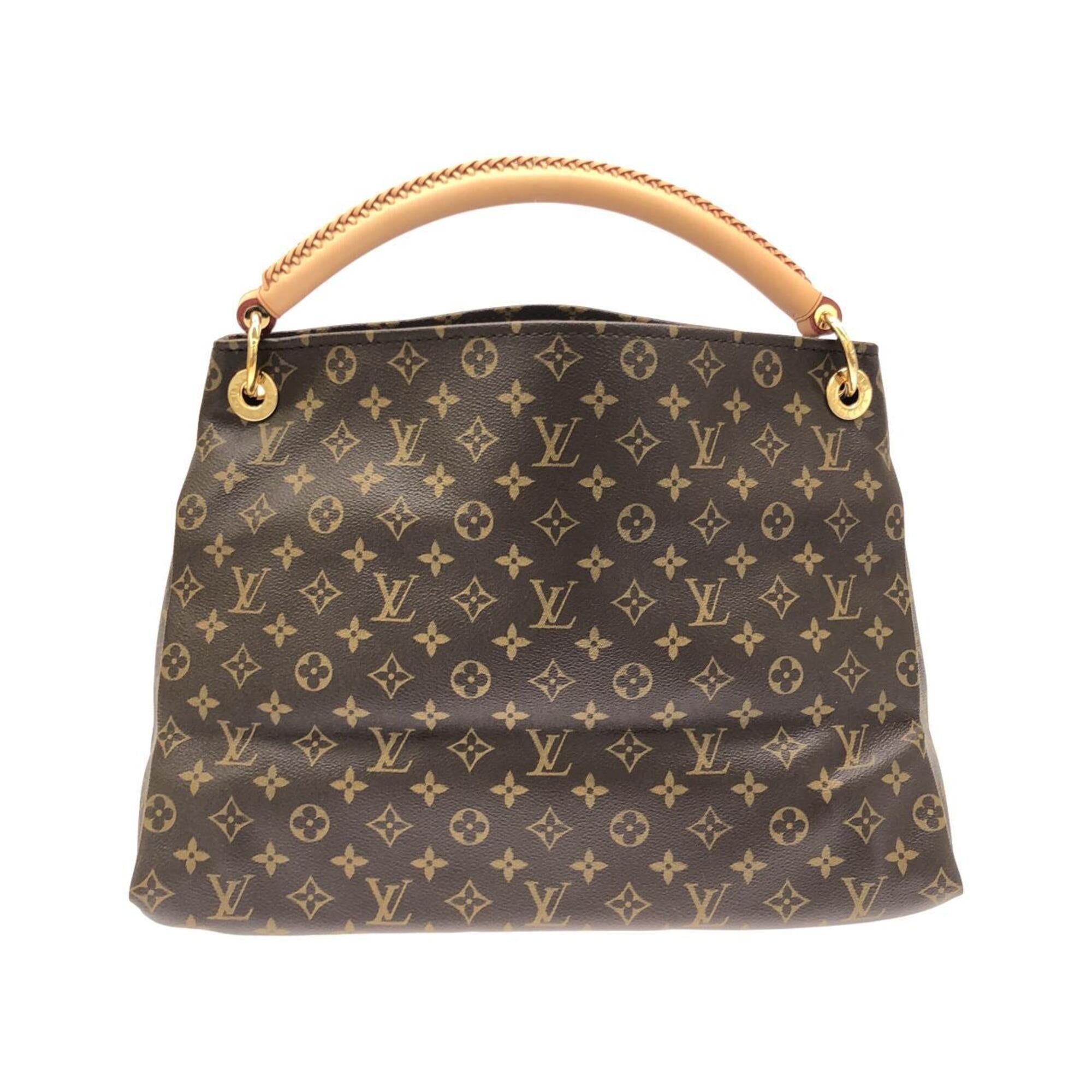 Louis Vuitton Marron Coated Canvas Shoulder Bag (Pre-Owned)