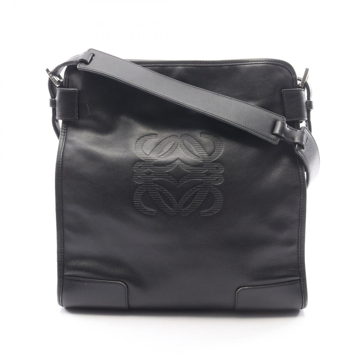 Loewe Black Leather Handbag Shoulder Bag (Pre-Owned)