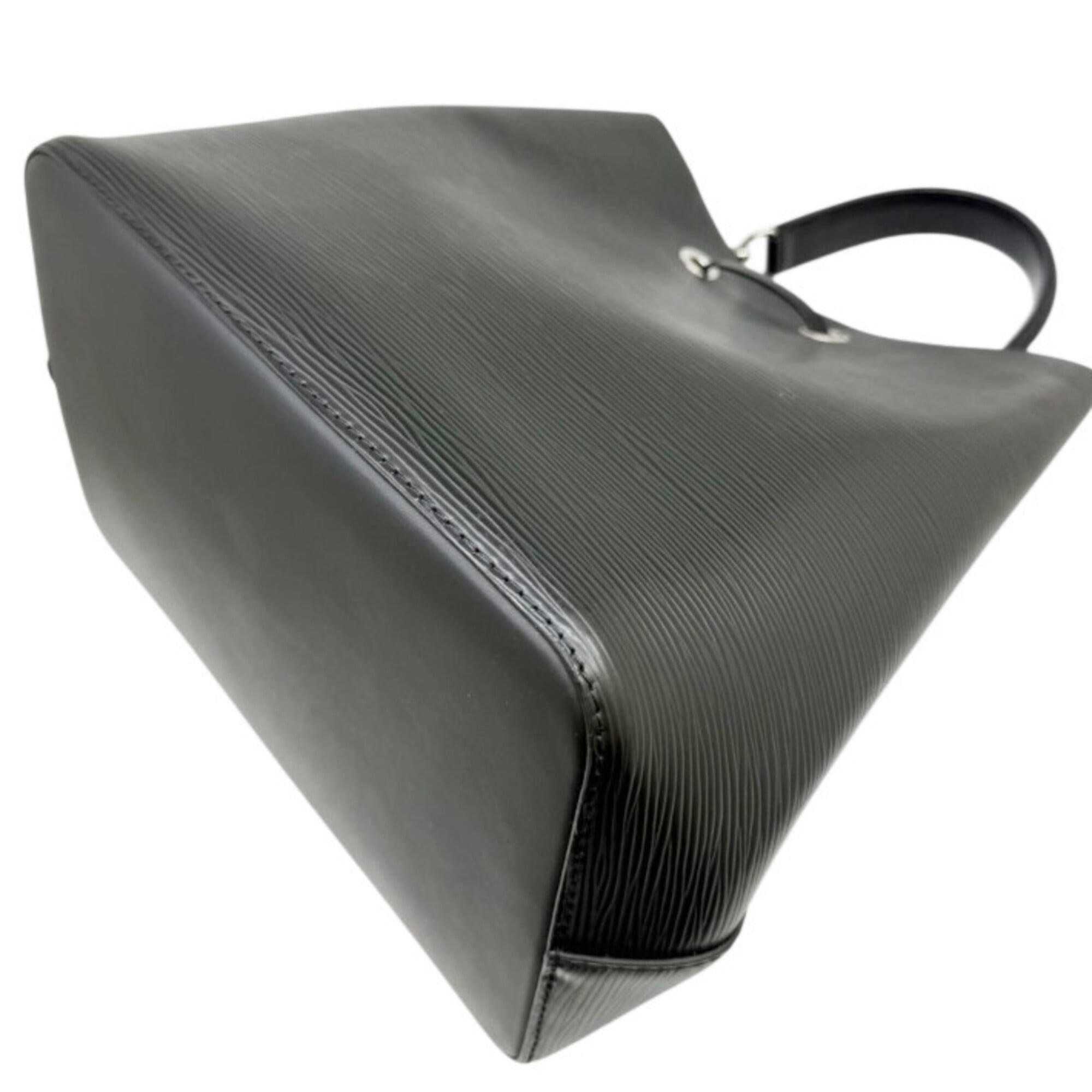 Louis Vuitton Noir Epi Leather Handbag Shoulder Bag (Pre-Owned)