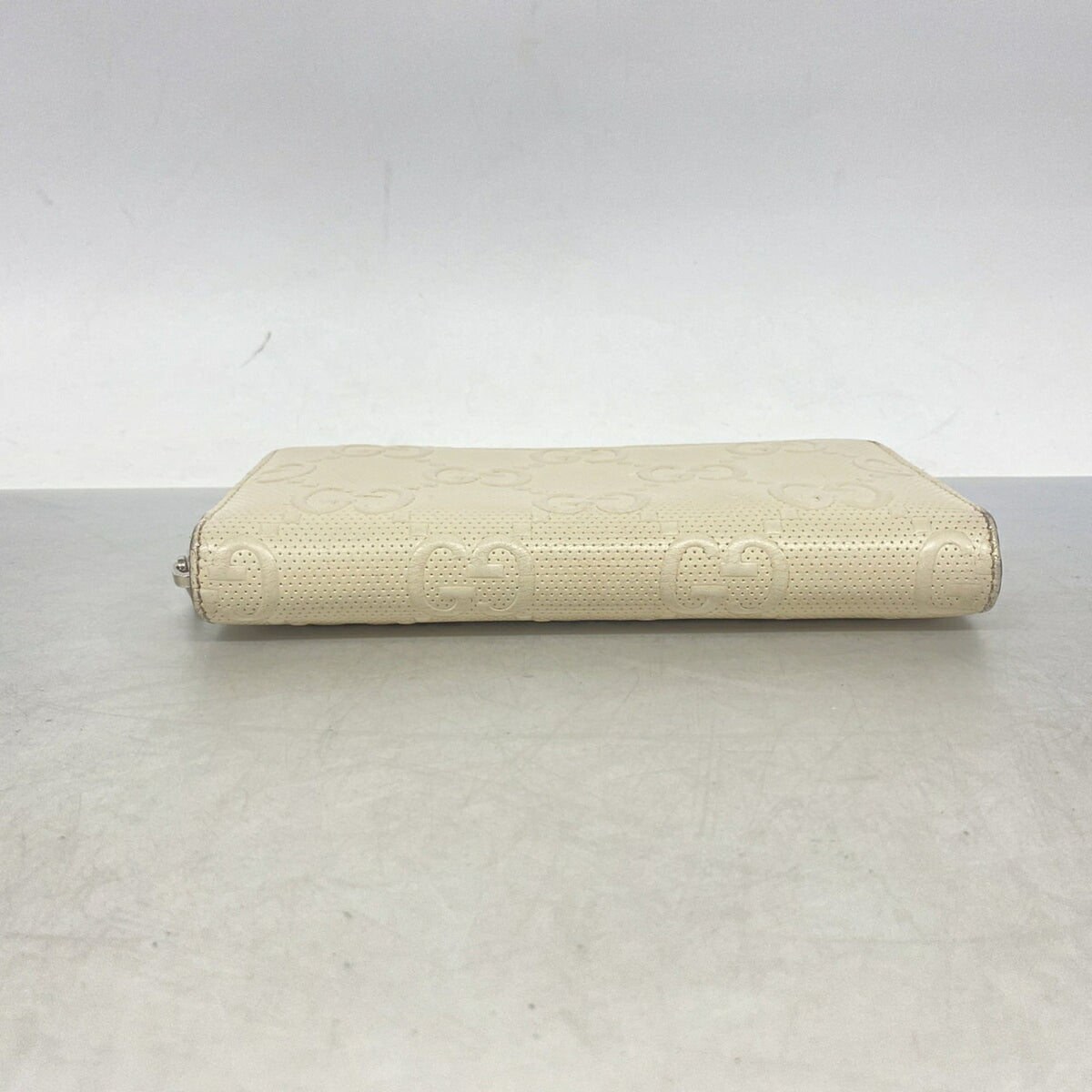 Gucci Ivory Leather Long Wallet (Bi-Fold) (Pre-Owned)